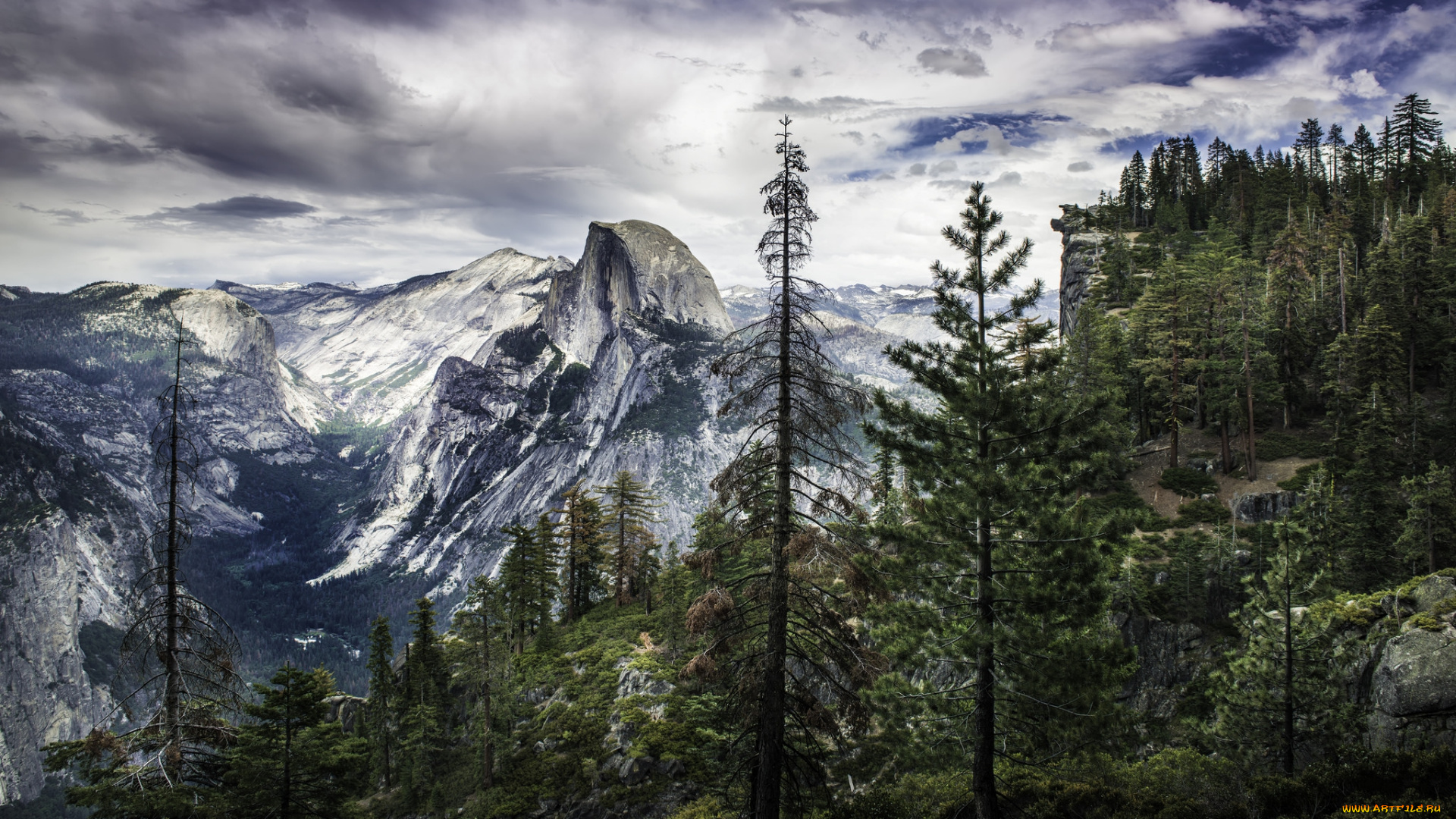 природа, горы, простор