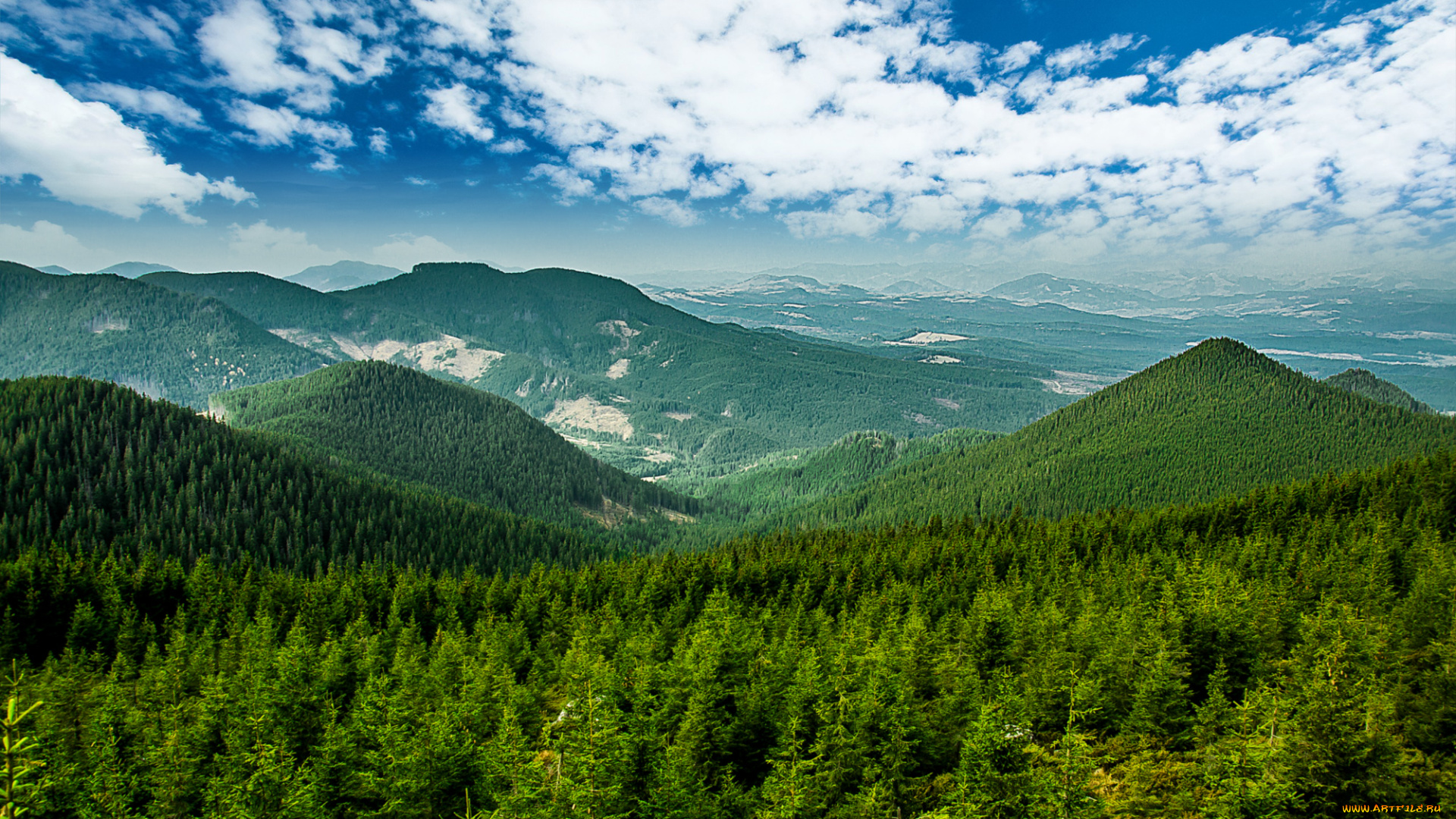 природа, горы, простор