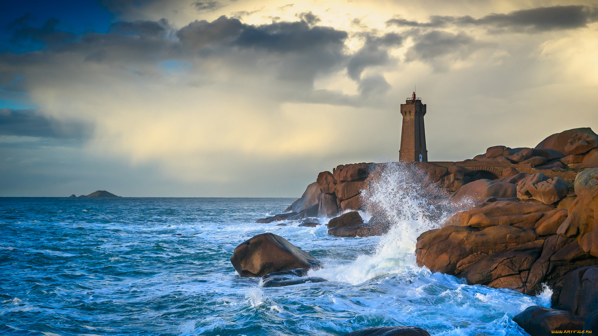 природа, маяки, побережье, маяк
