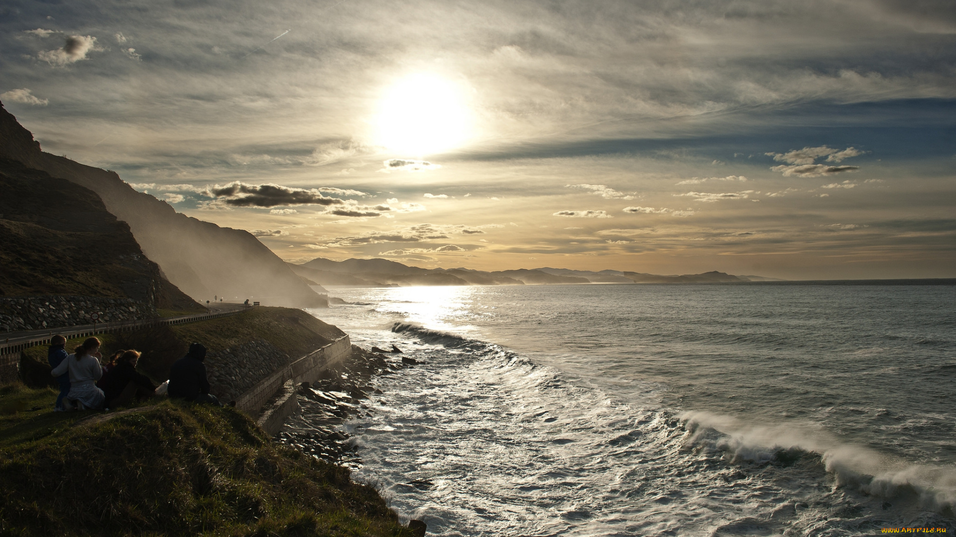 природа, побережье, море, берег