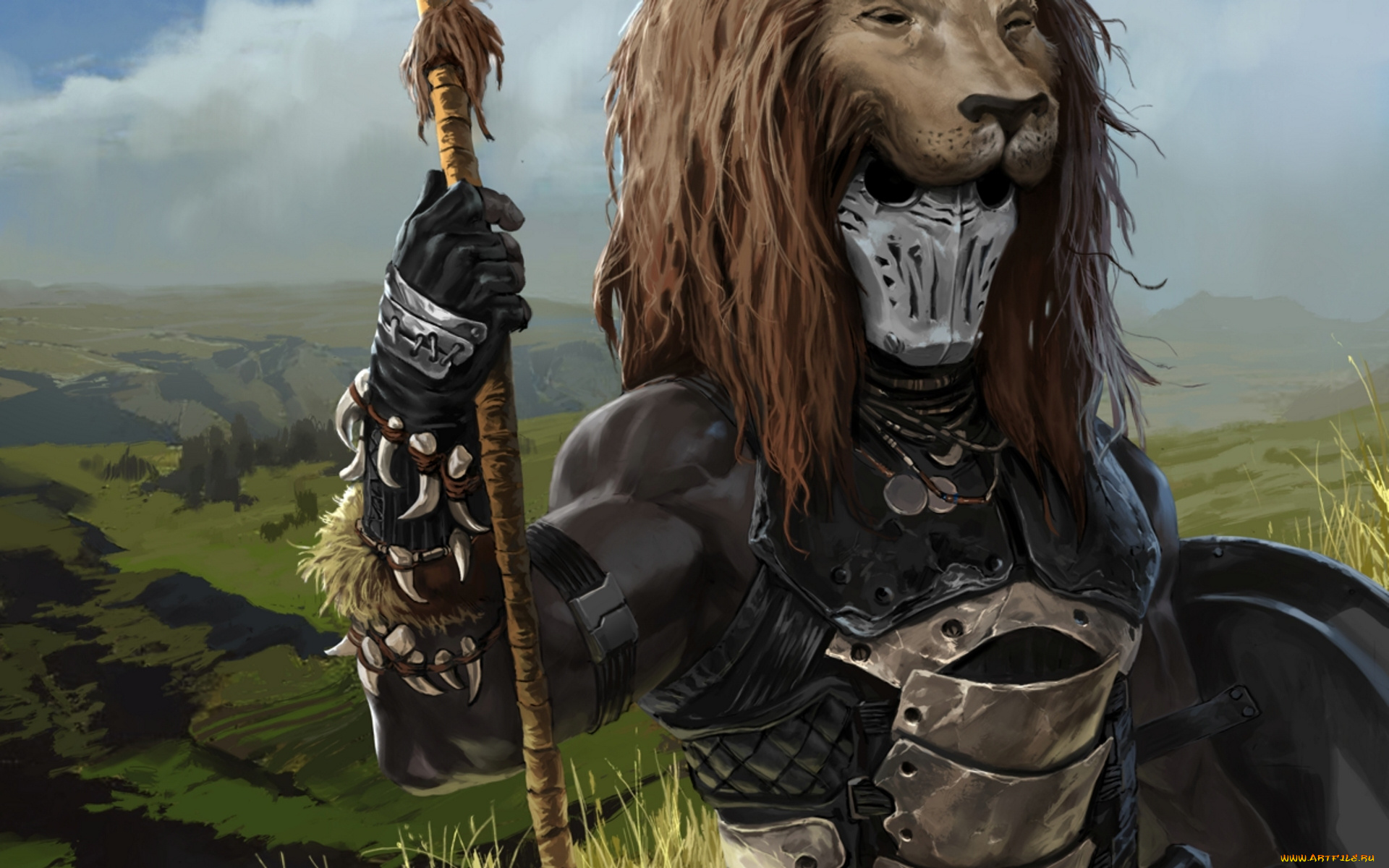 фэнтези, люди, трафей, доспех