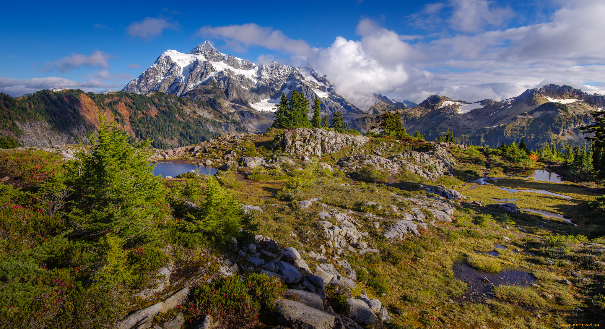 природа, горы, простор