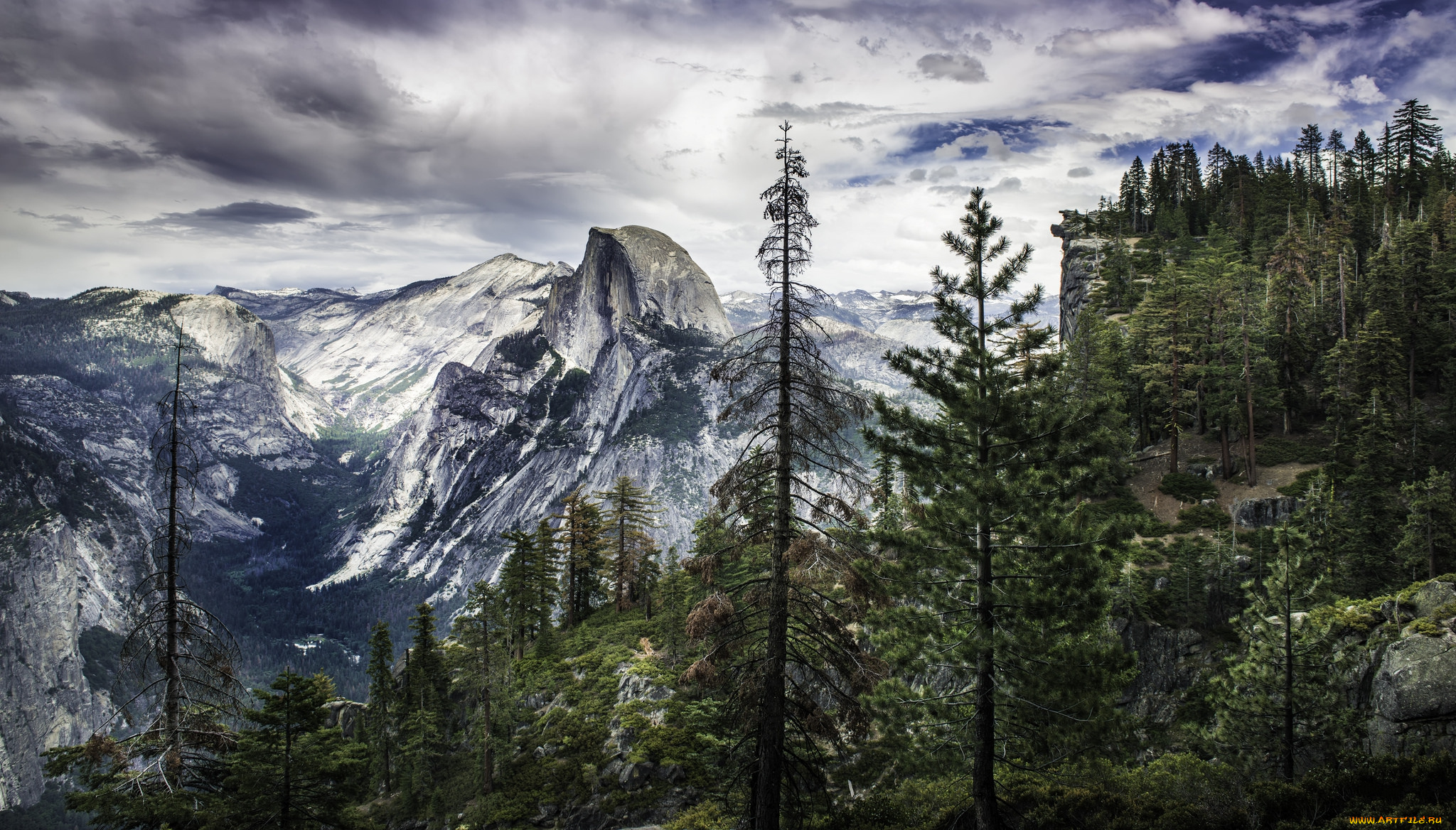 природа, горы, простор