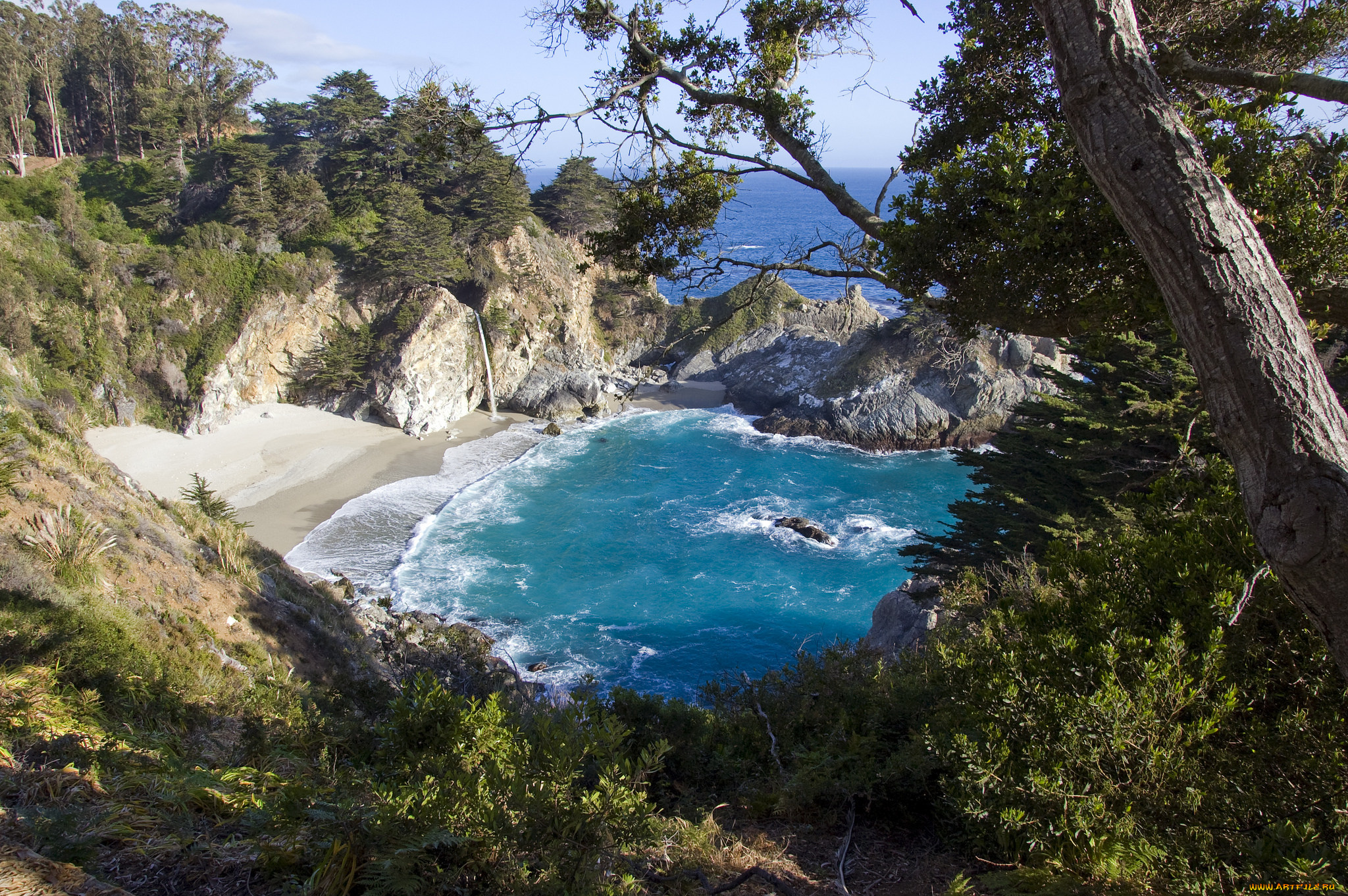 природа, побережье, море, берег