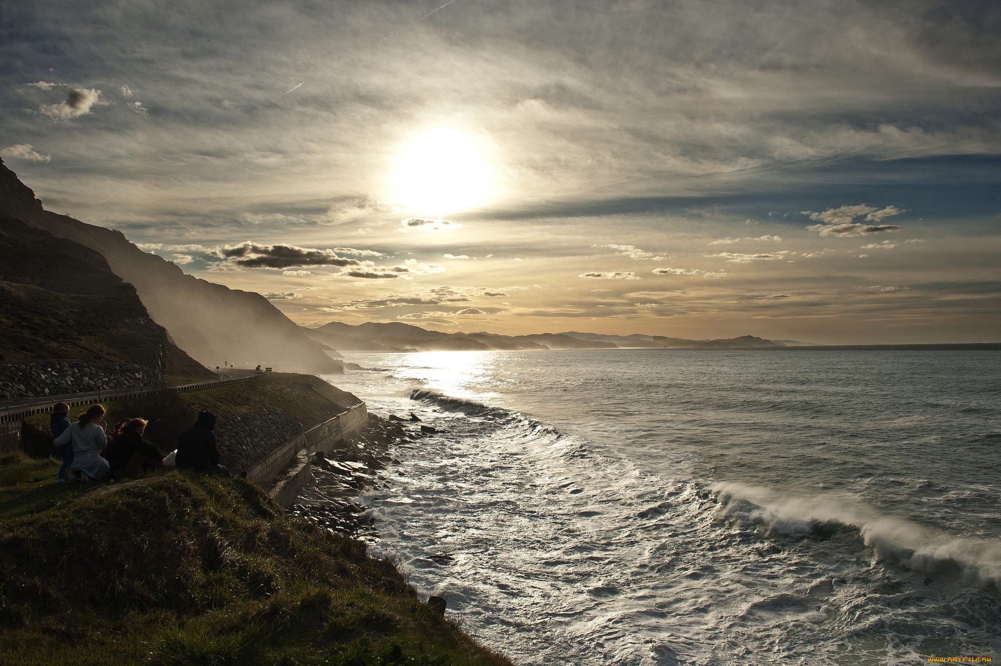 природа, побережье, море, берег