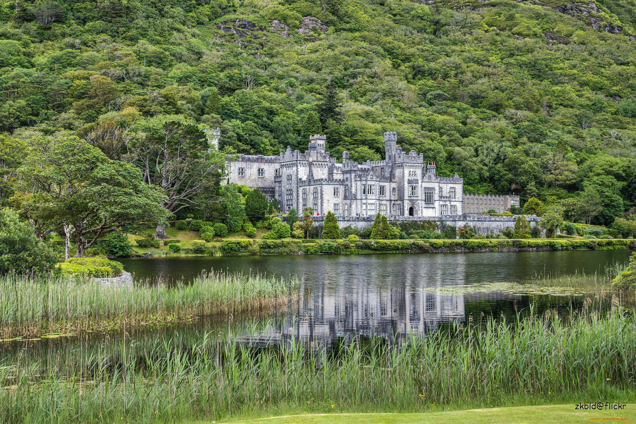 kylemore, abbey, города, -, католические, соборы, , костелы, , аббатства, простор