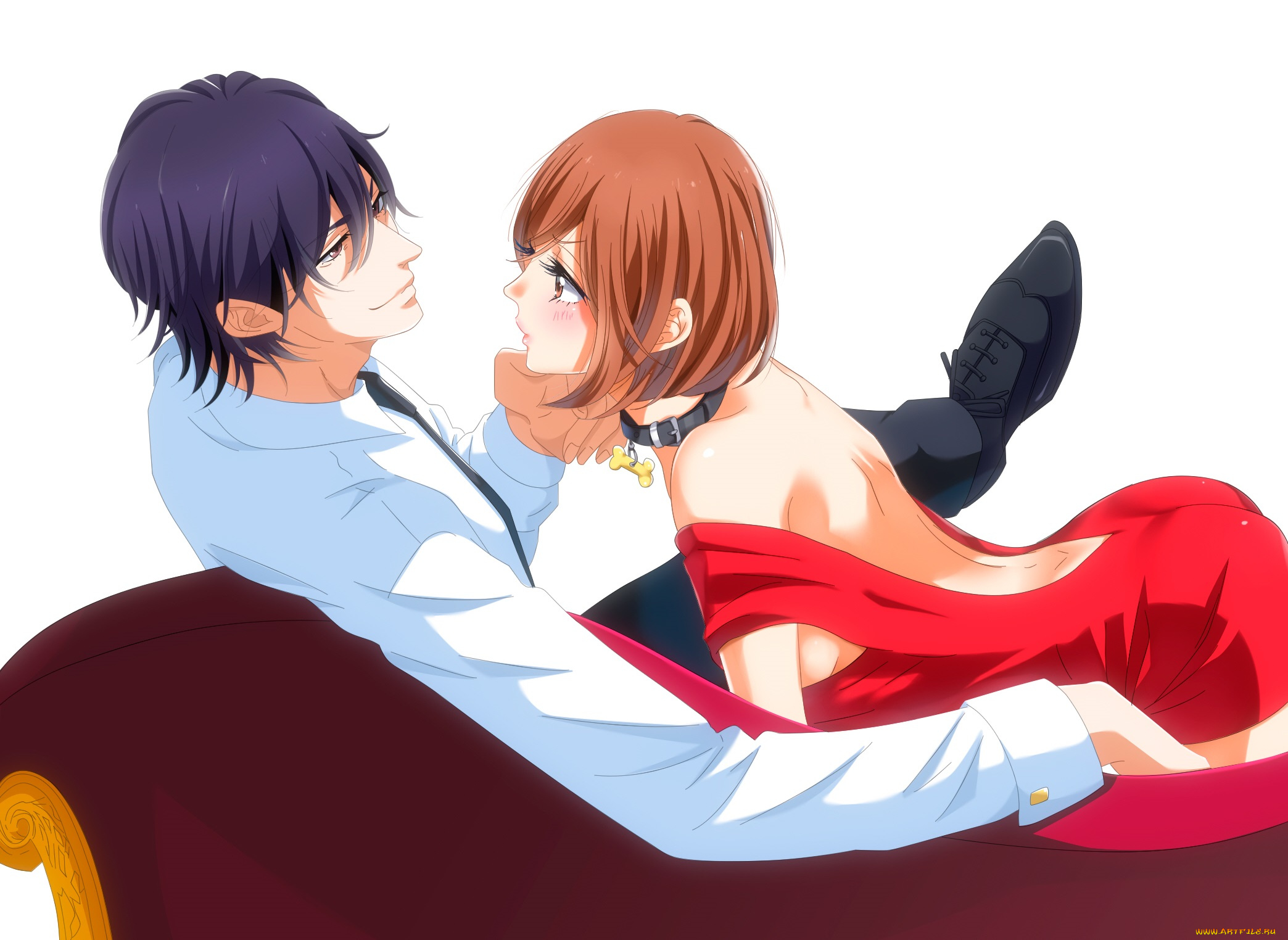 аниме, love, tore, двое