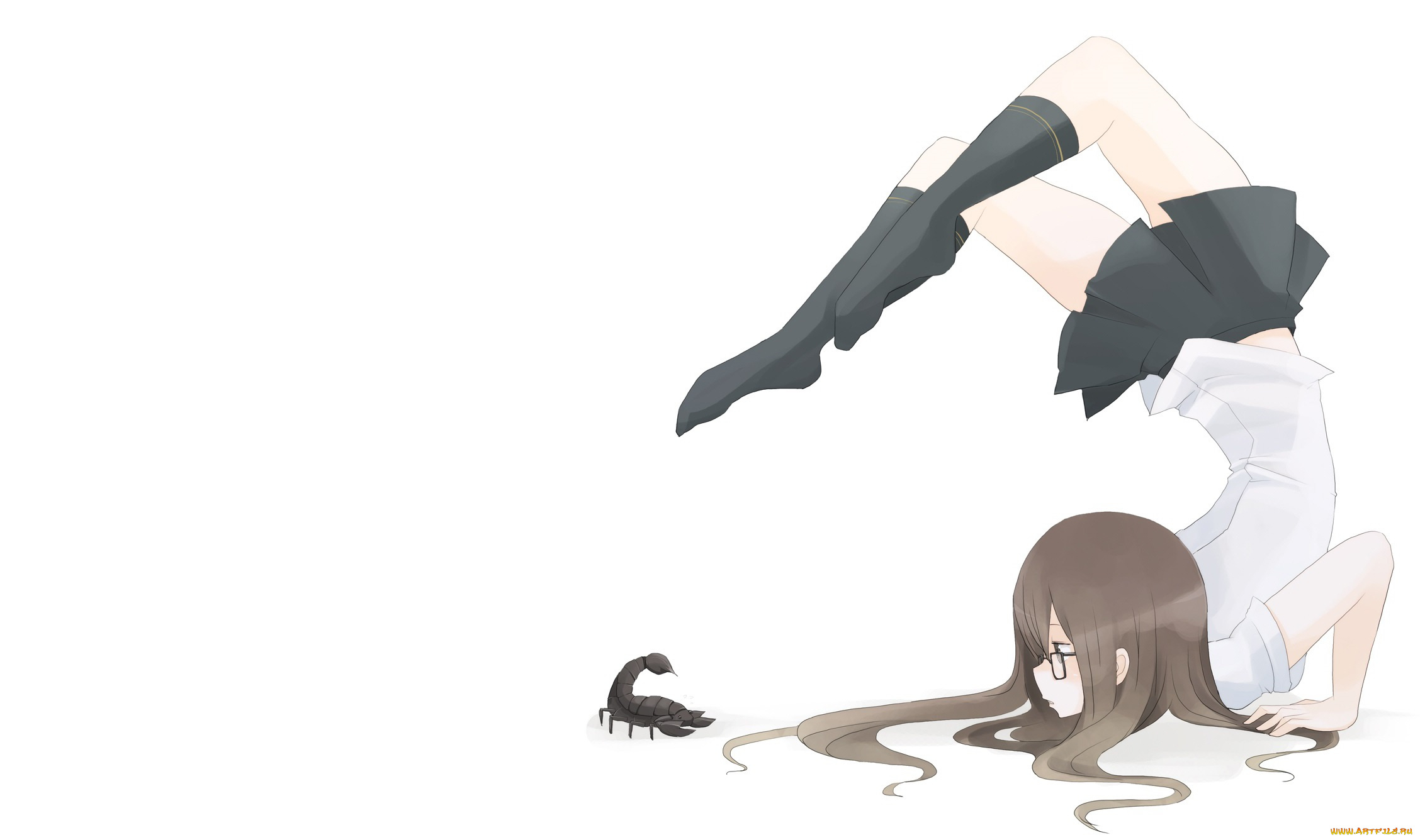 аниме, животные, , существа, девушка