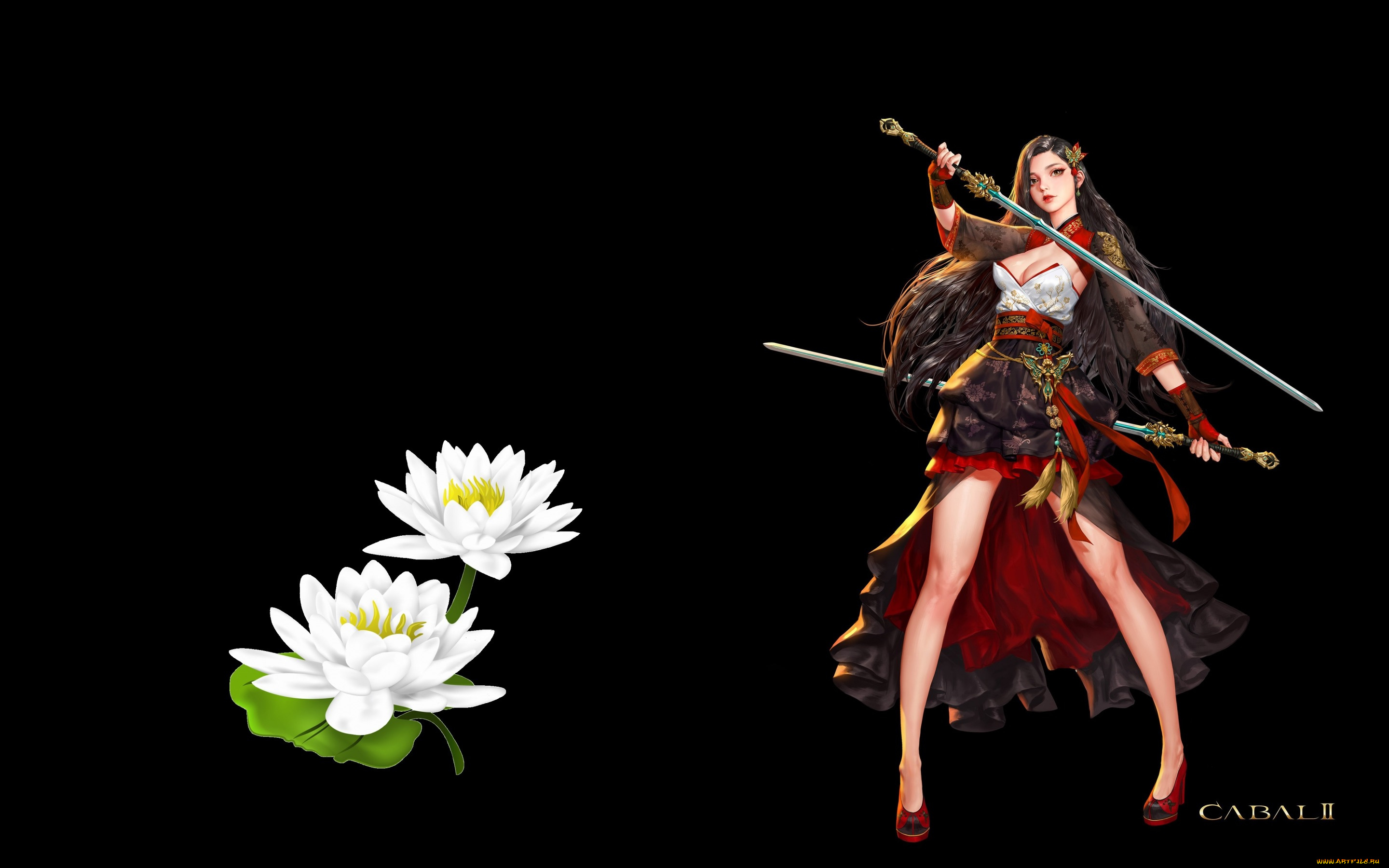 фэнтези, девушки, девушка, оружие, игра, меч, лучница, арт