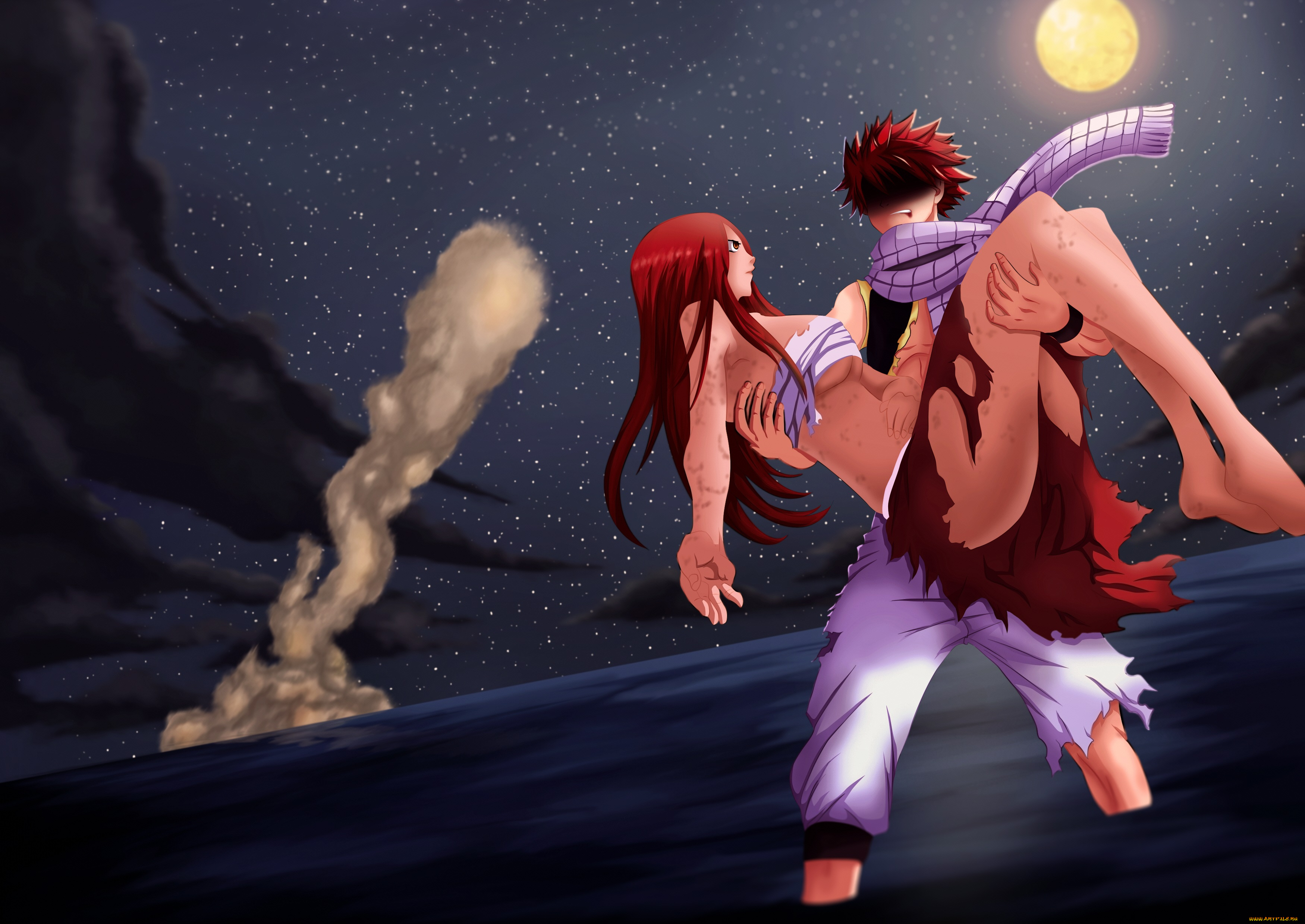 аниме, fairy, tail, хвост, феи