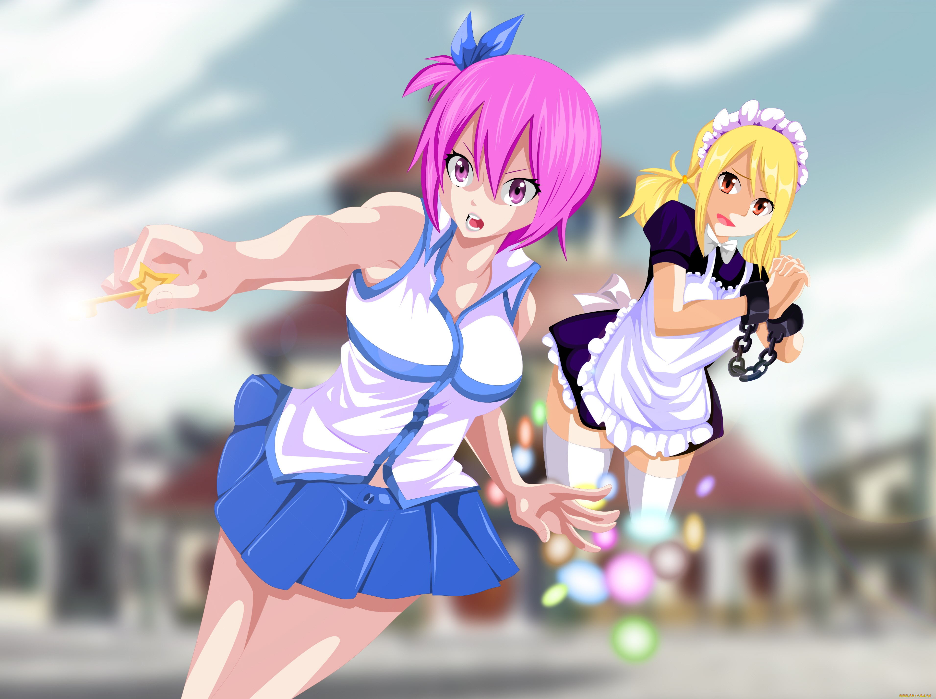 аниме, fairy, tail, хвост, феи