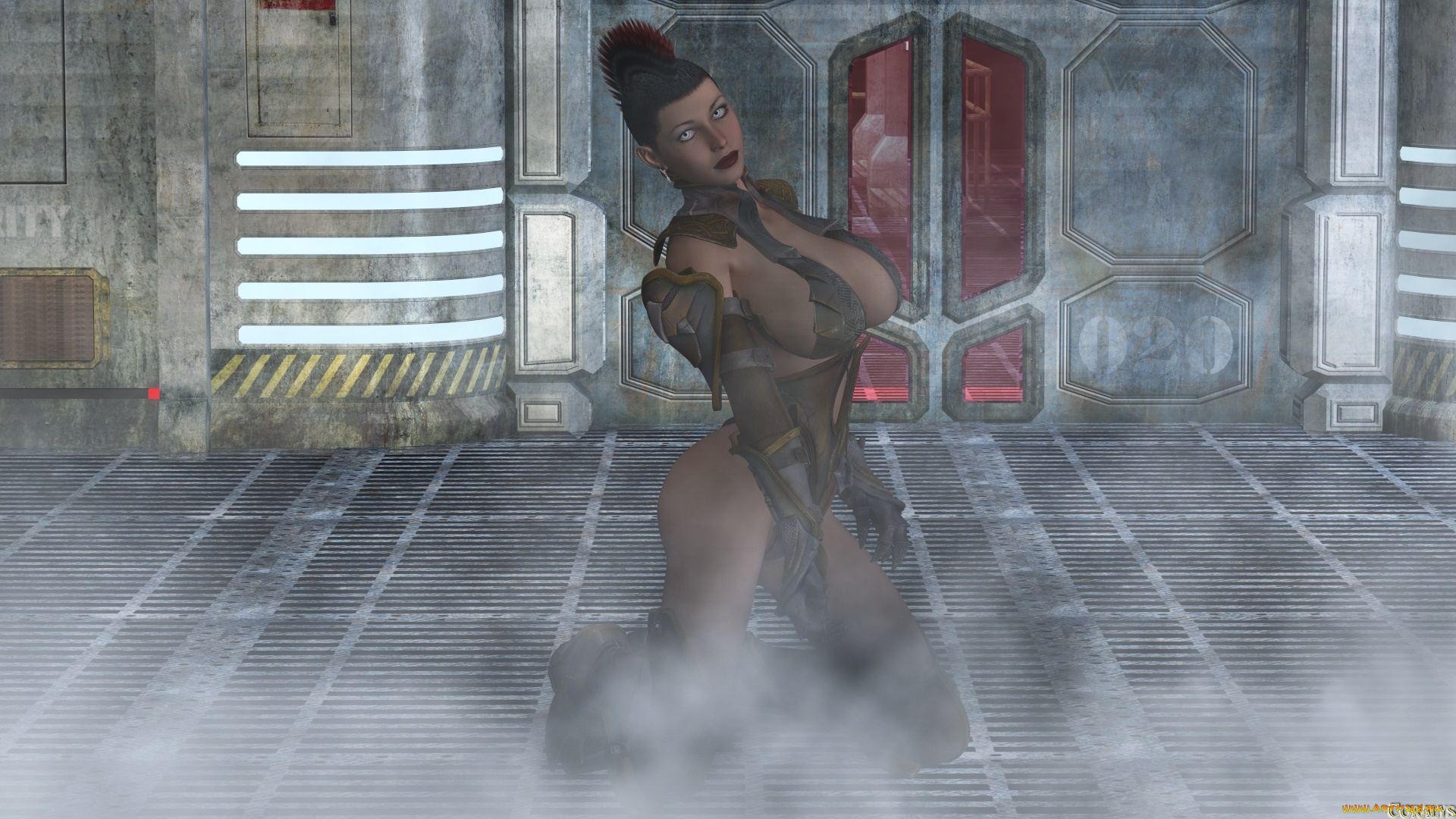 3д, графика, фантазия, , fantasy, фон, взгляд, девушка