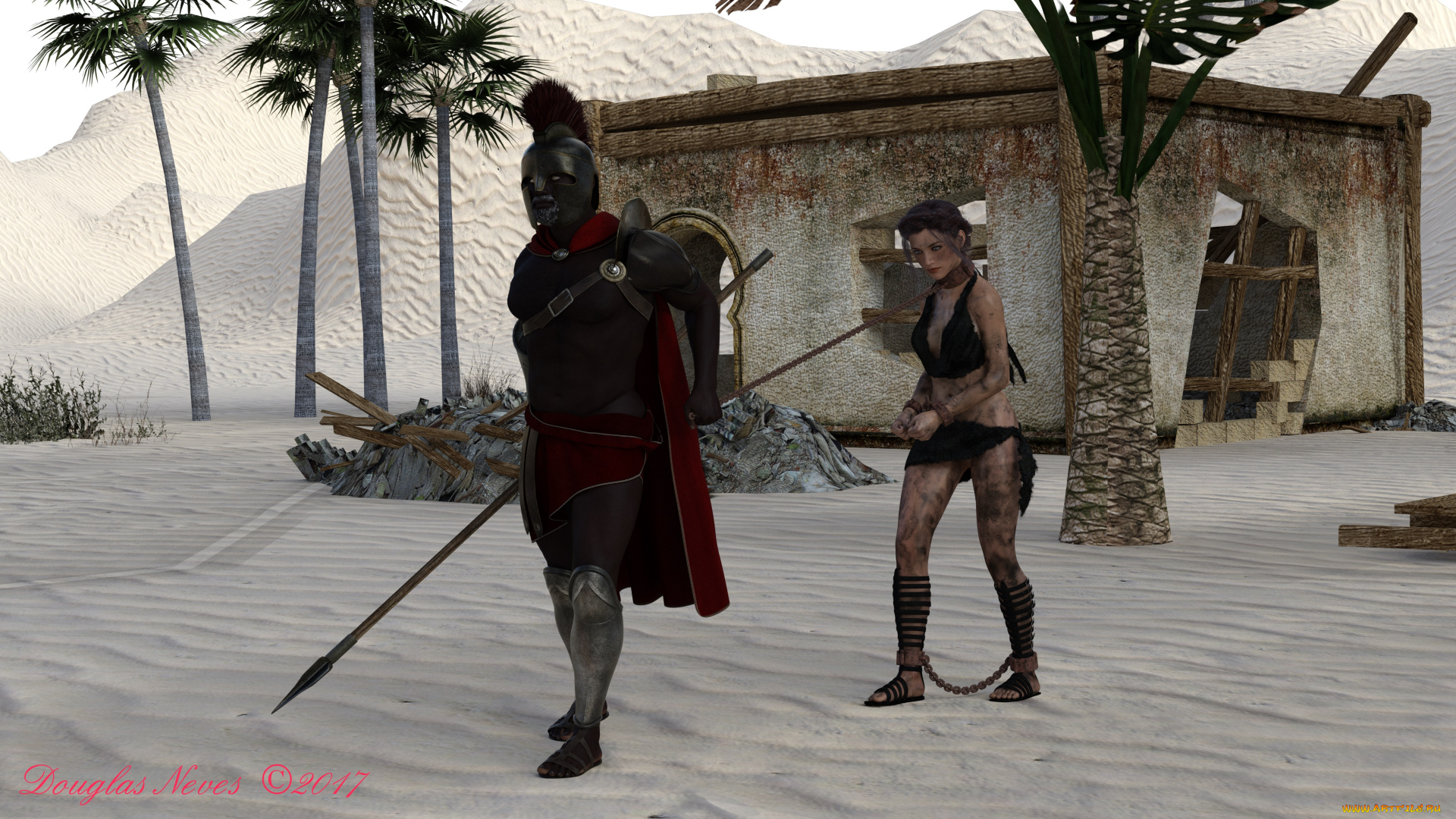 3д, графика, фантазия, , fantasy, фон, взгляд, девушка