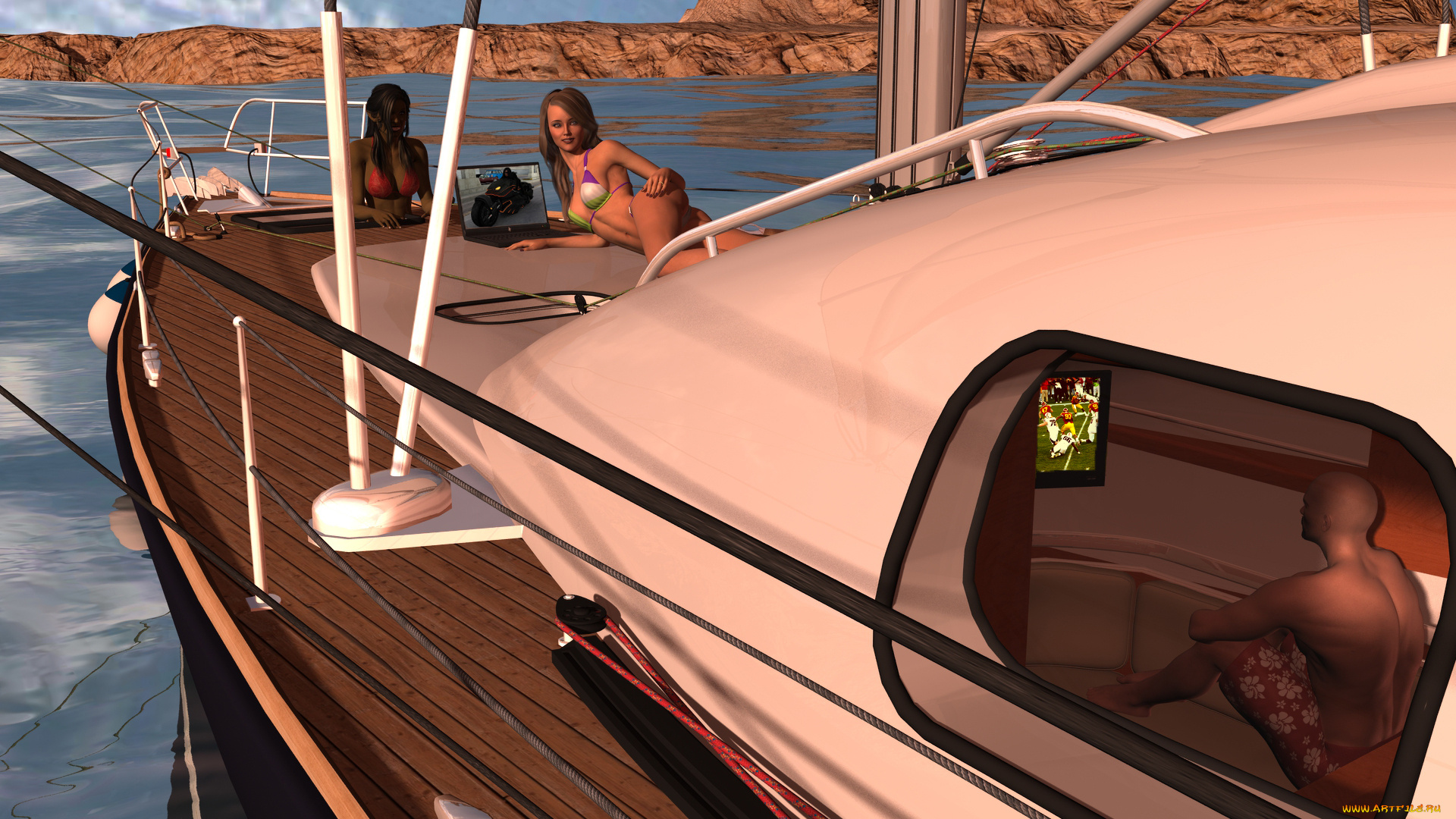 3д, графика, фантазия, , fantasy, фон, взгляд, девушки