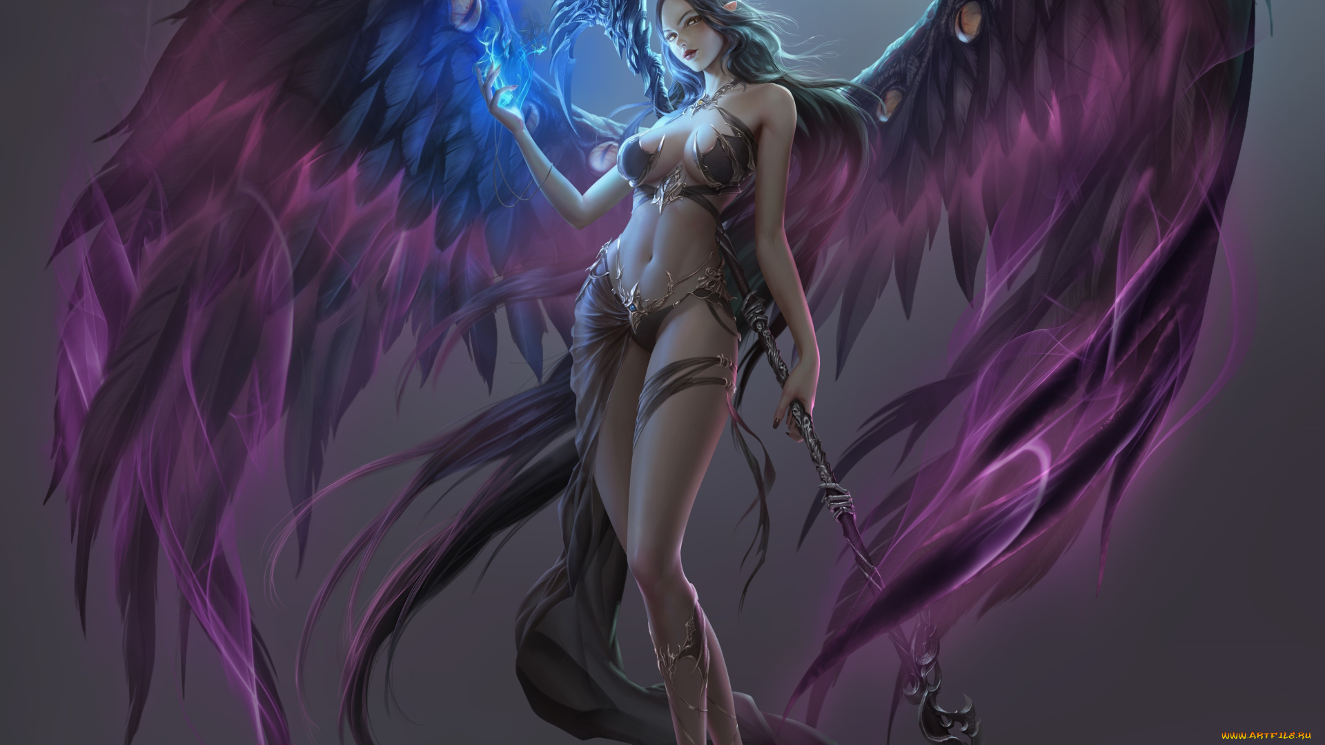 видео, игры, league, of, angels, девушка