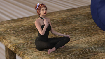 Картинка 3д+графика фантазия+ fantasy фон взгляд девушка