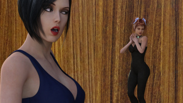 Картинка 3д+графика фантазия+ fantasy взгляд девушки фон