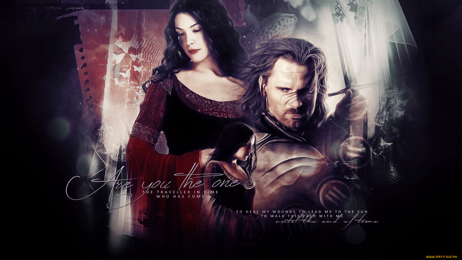 кино, фильмы, the, lord, of, the, rings, , the, return, of, the, king, оружие, фон, мужчина, девушка