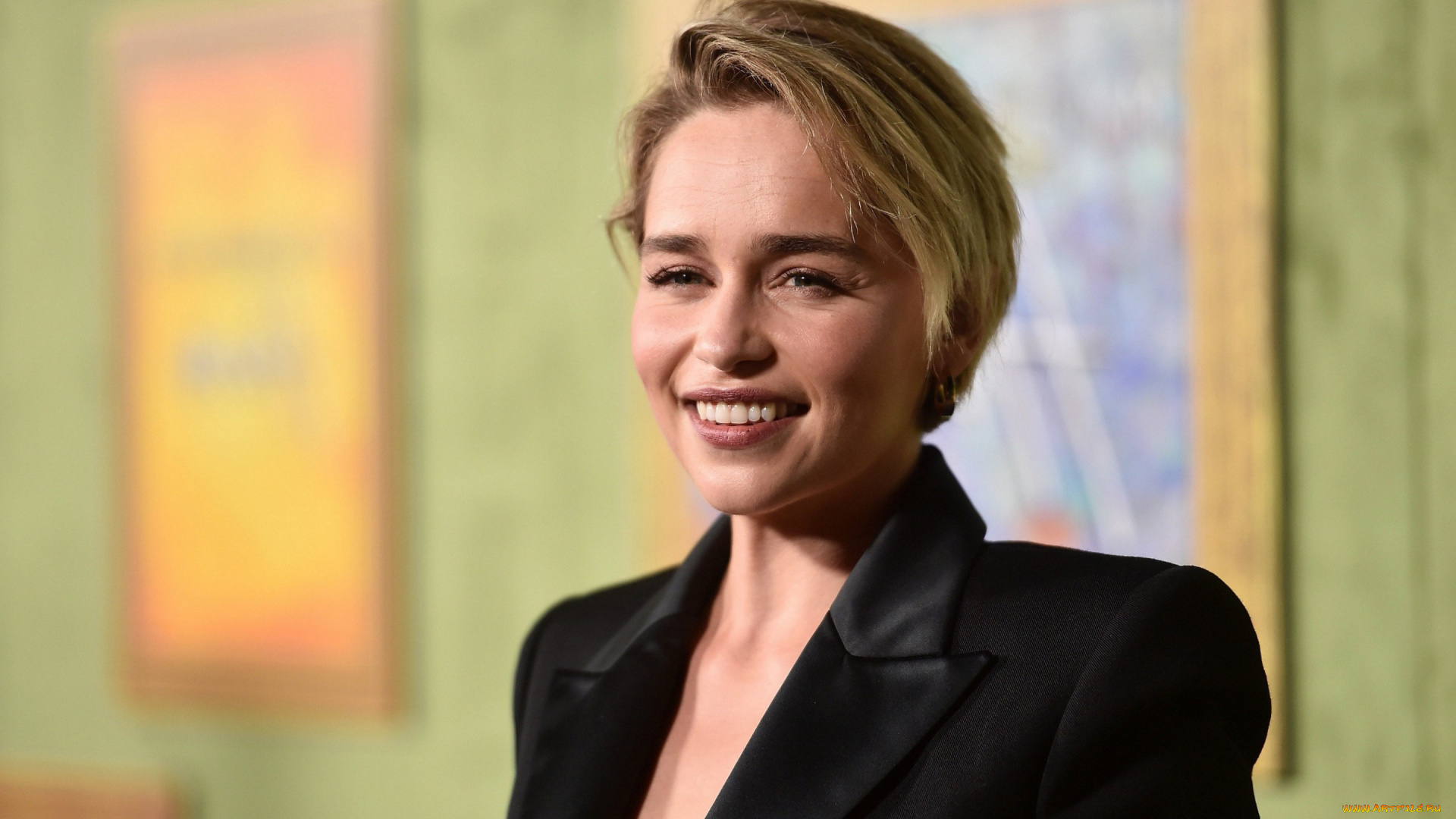 девушки, emilia, clarke, улыбка