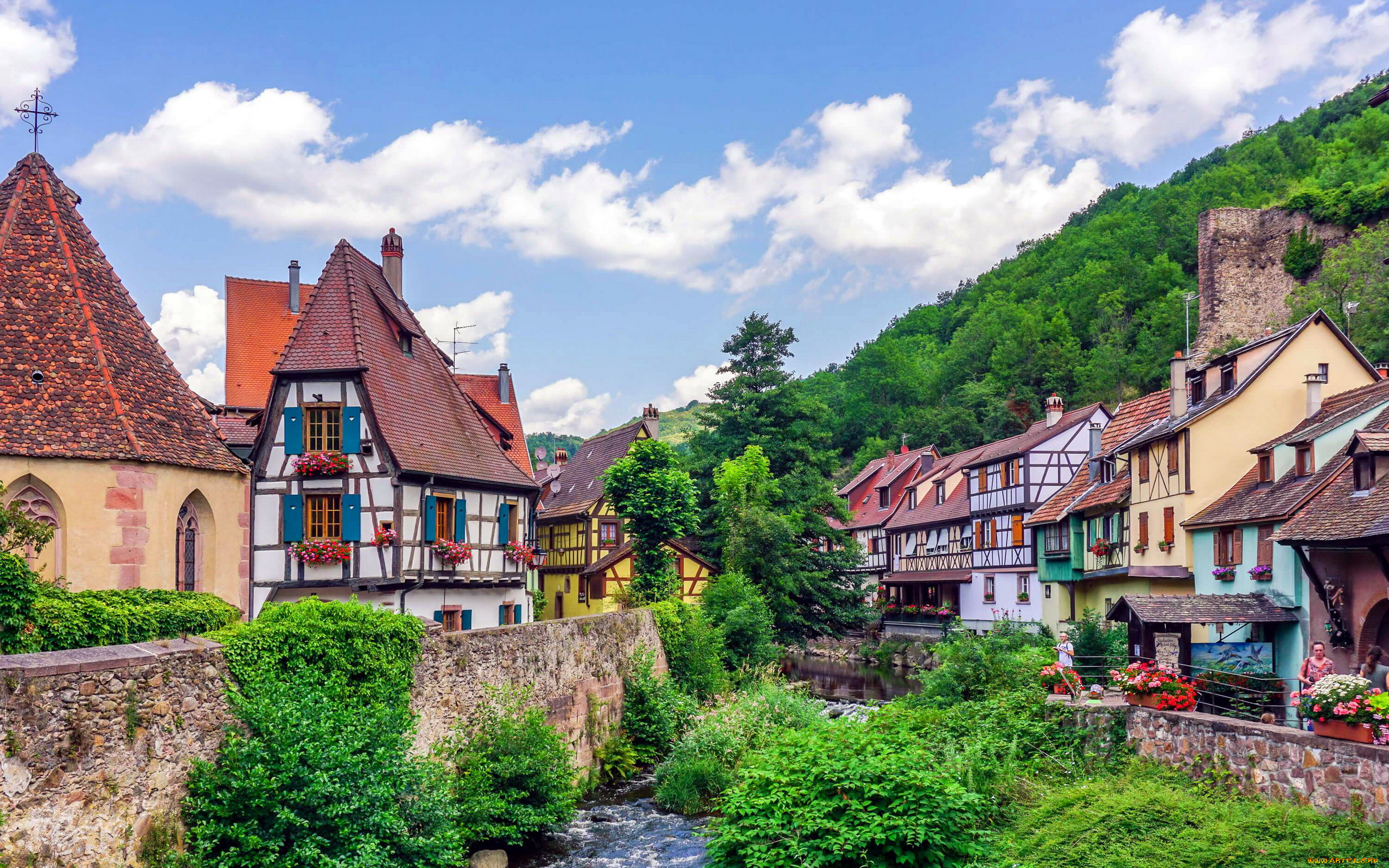 kaysersberg, france, города, -, улицы, , площади, , набережные