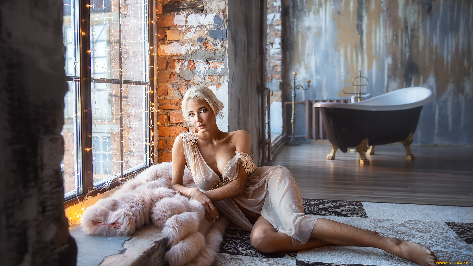 девушки, катерина, ширяева, прозрачная, одежда, окно, ванна, сквозь, одежду, шубы, катерина, ширяева, кирпич