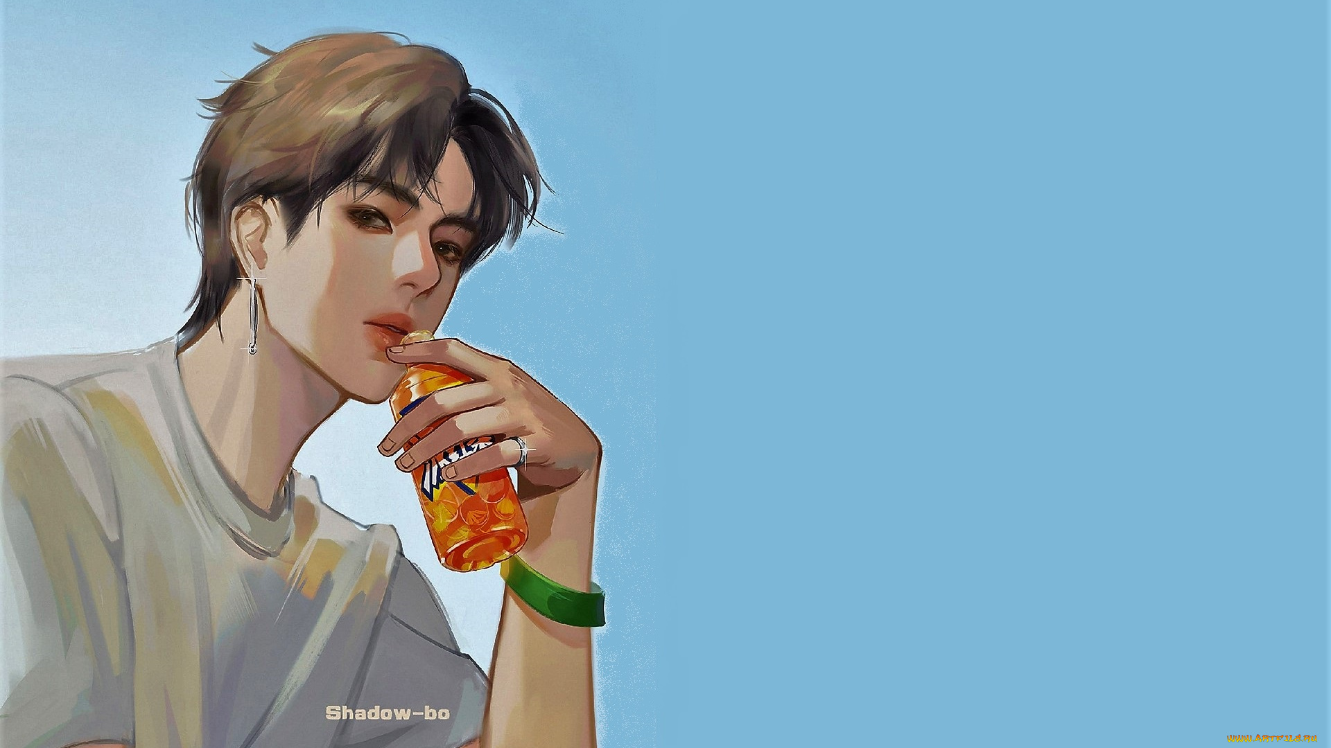 рисованное, люди, ван, ибо, банка