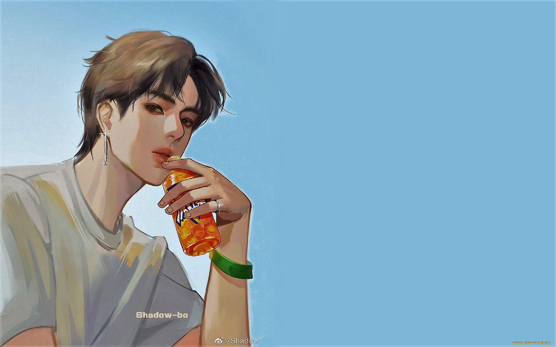 рисованное, люди, ван, ибо, банка