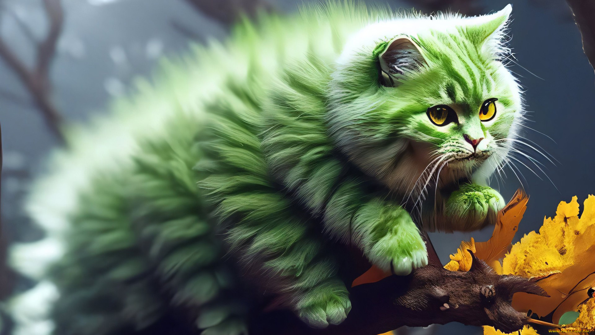 фэнтези, существа, нейросети, графика, нейроарт, ai, art, нейронные, сети, рисунки, нейро, искусство, гусеничный, кот