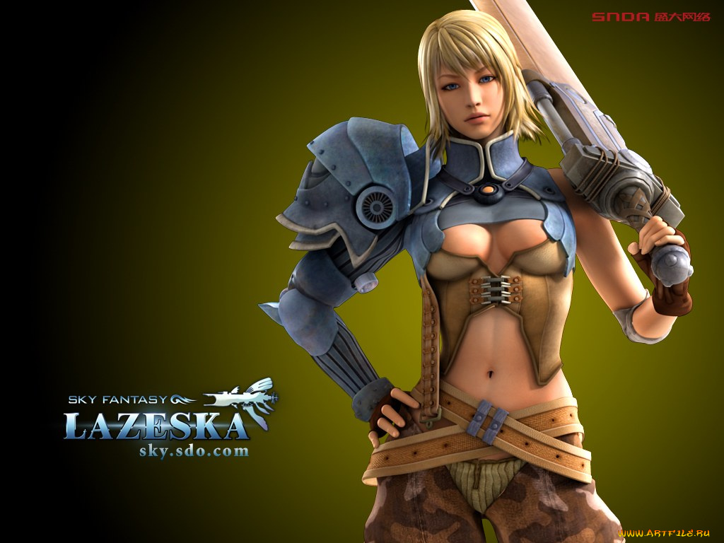 lazeska, видео, игры, sky, fantasy