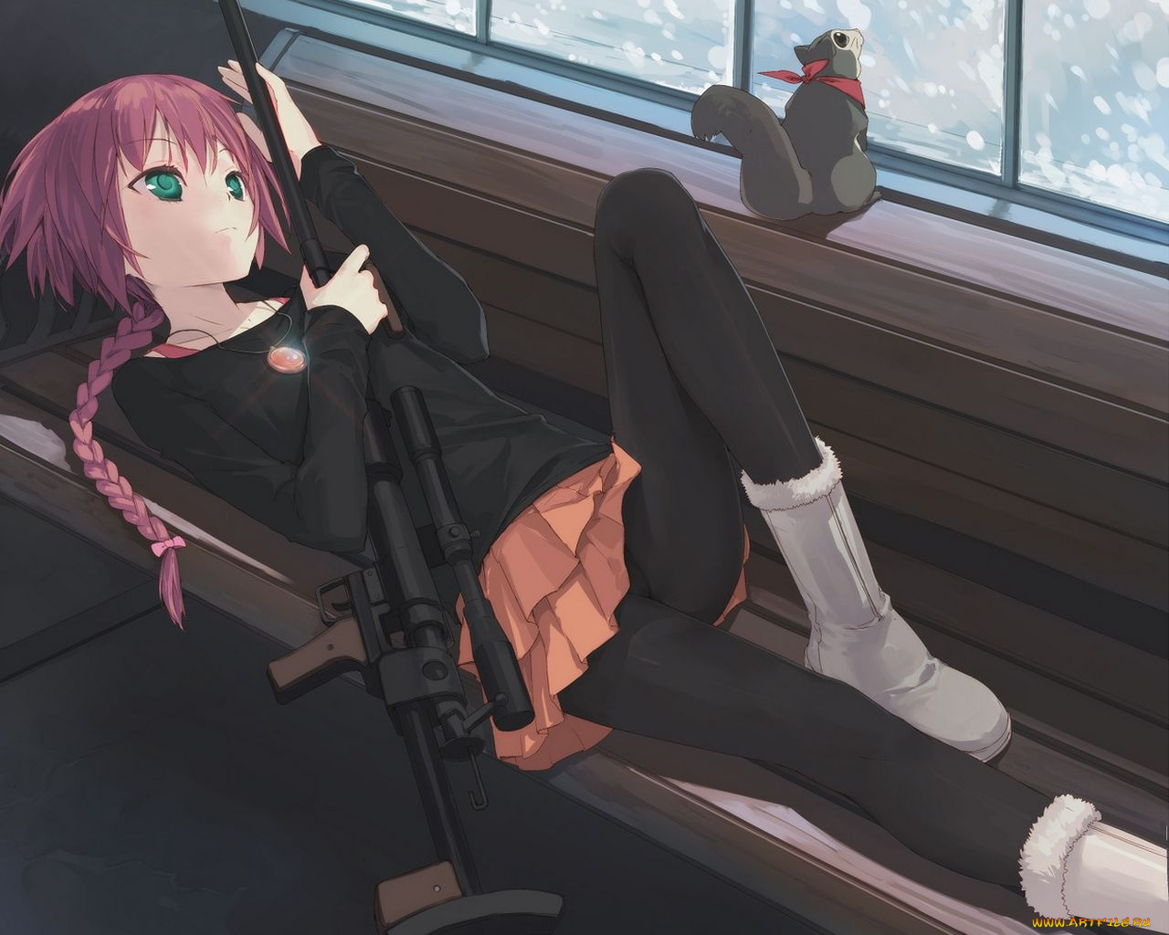 аниме, darker, than, black