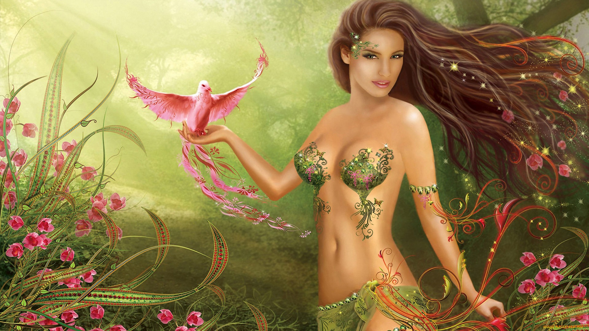 bird, of, paradise, фэнтези, девушки