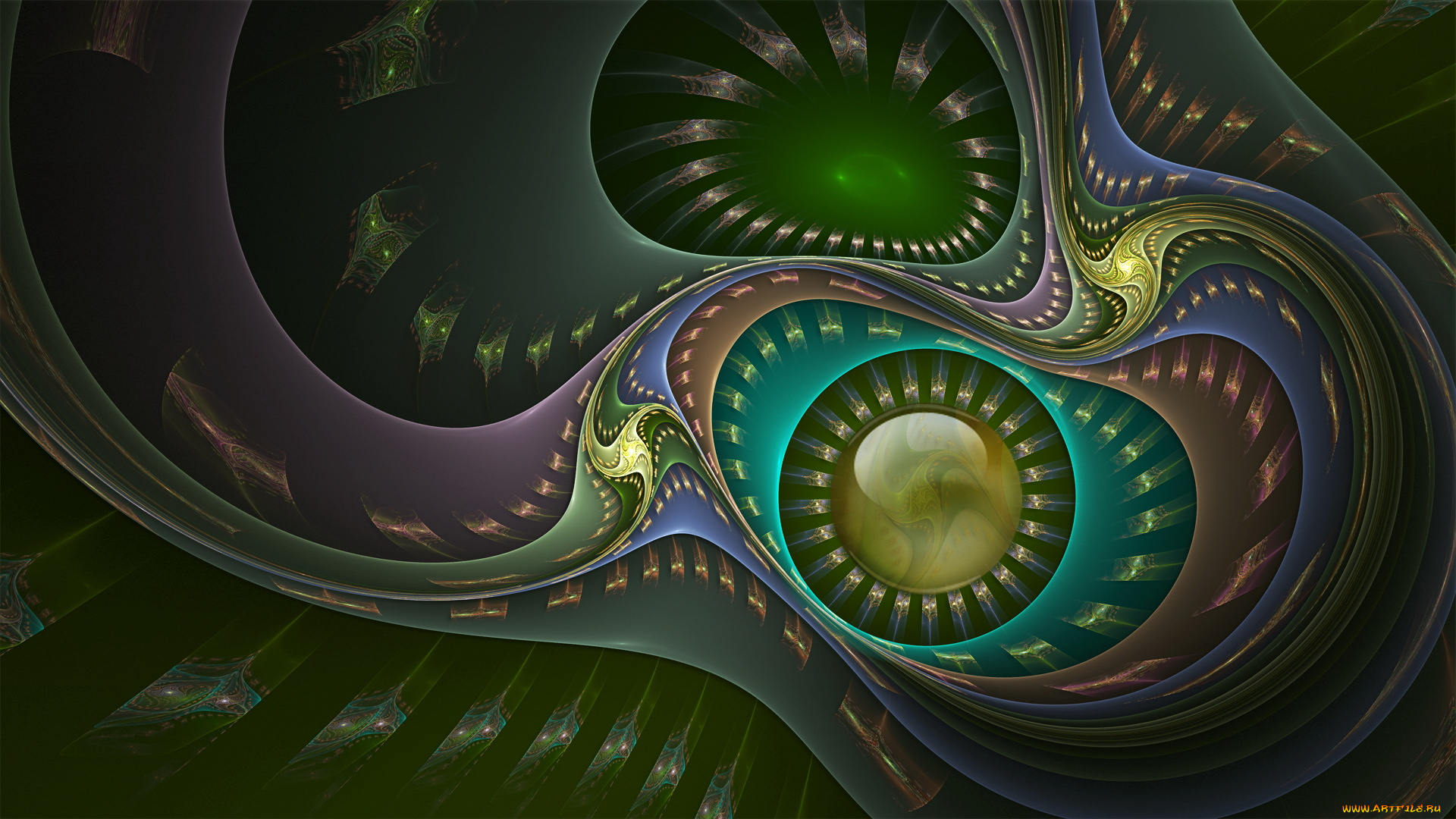 3д, графика, fractal, фракталы, фрактал, узор, тёмный