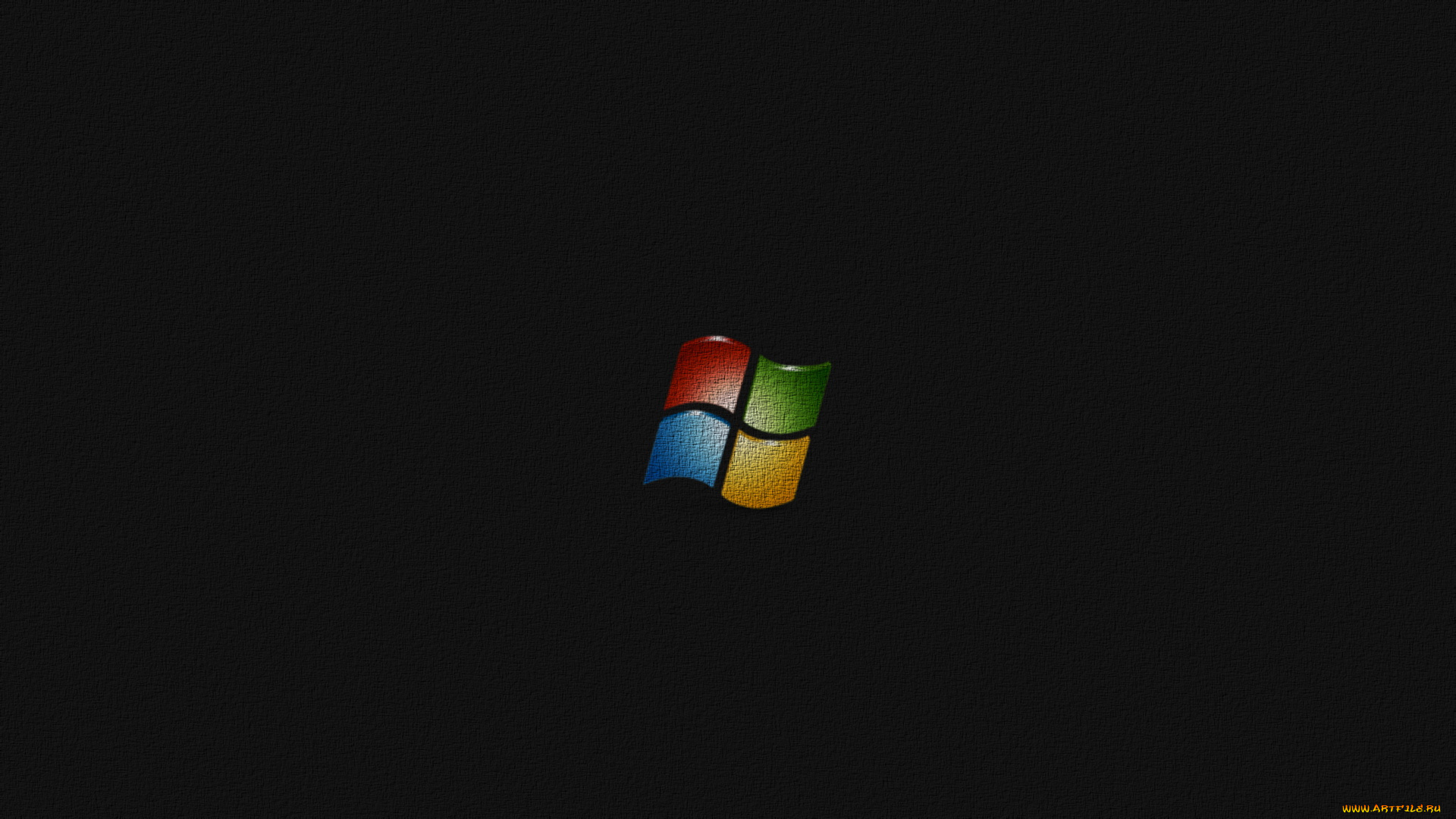 компьютеры, windows, xp, тёмный, логотип