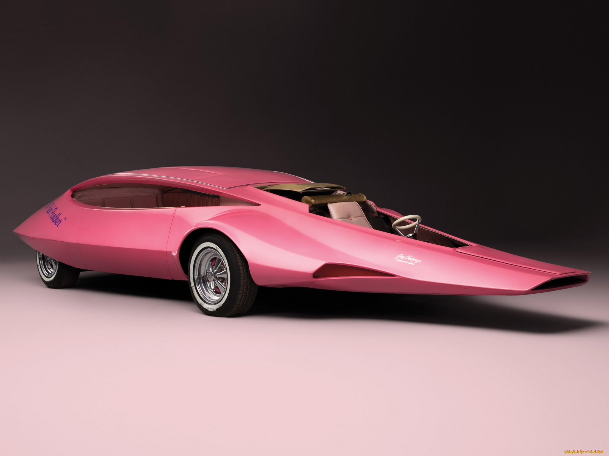 pink, panther, car, автомобили, unsort