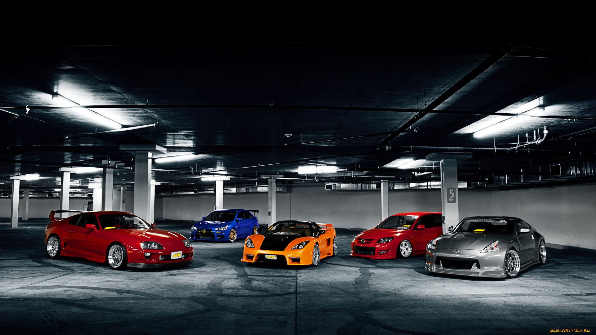 автомобили, разные, вместе, tuning