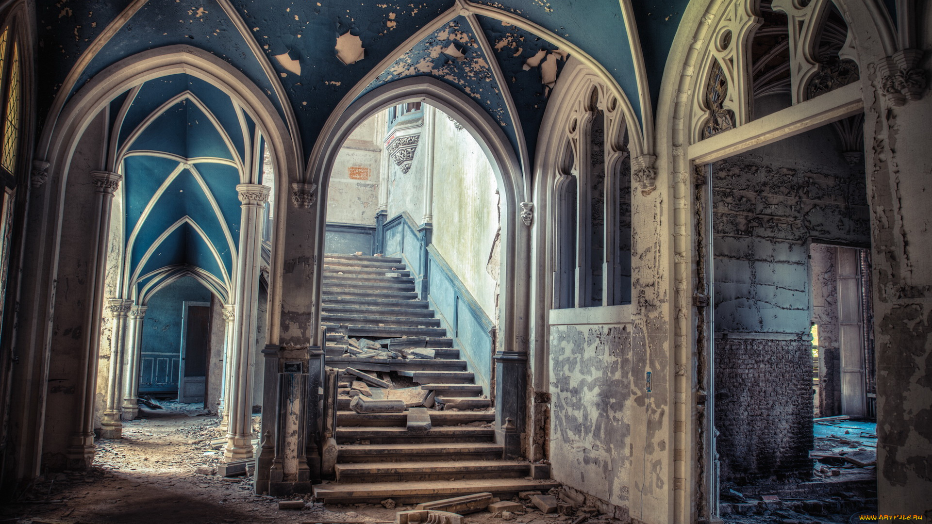 разное, развалины, руины, металлолом, храм