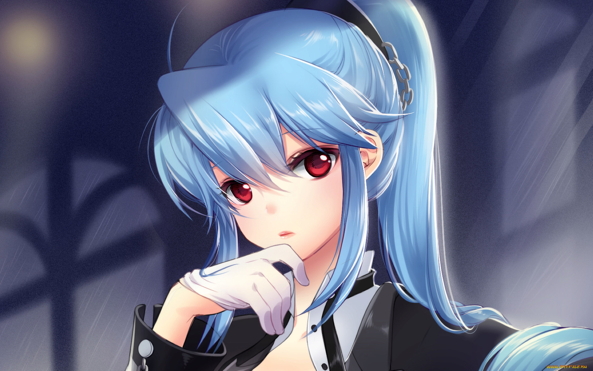 sword, girls, аниме, задумчивость, девушка