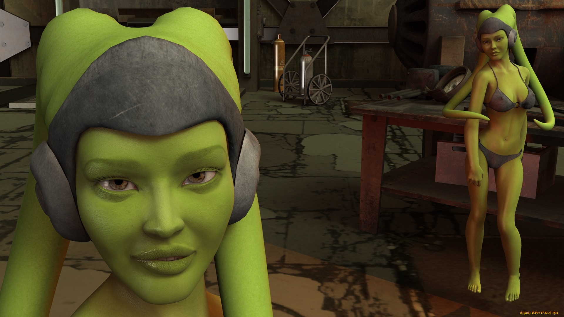 3д, графика, существа, , creatures, халк, взгляд