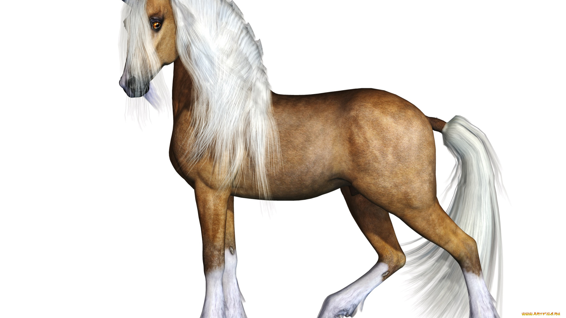 3д, графика, животные, , animals, фон, единорог