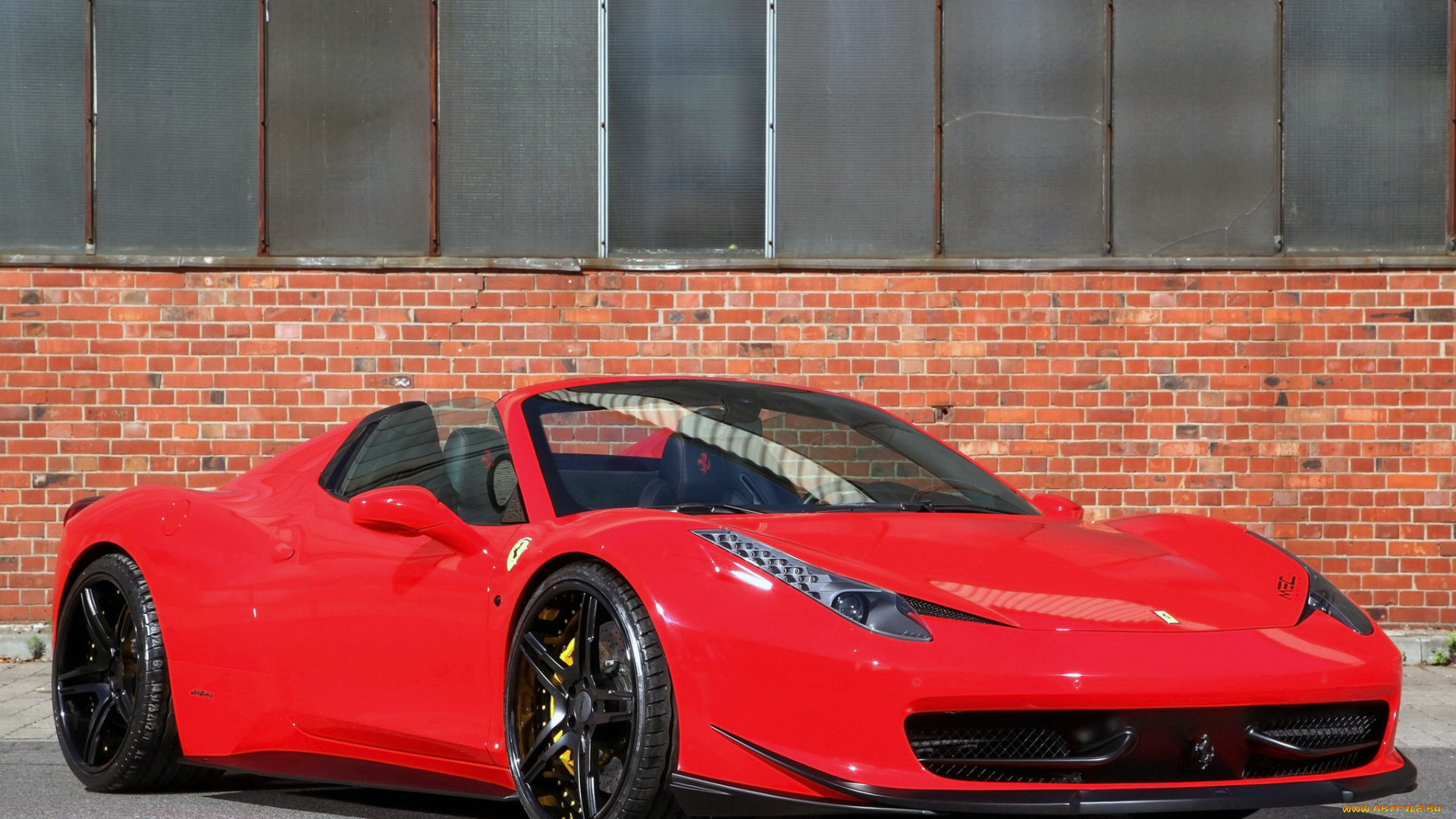 автомобили, ferrari, 458, spider, 2014г, красный, mec, design