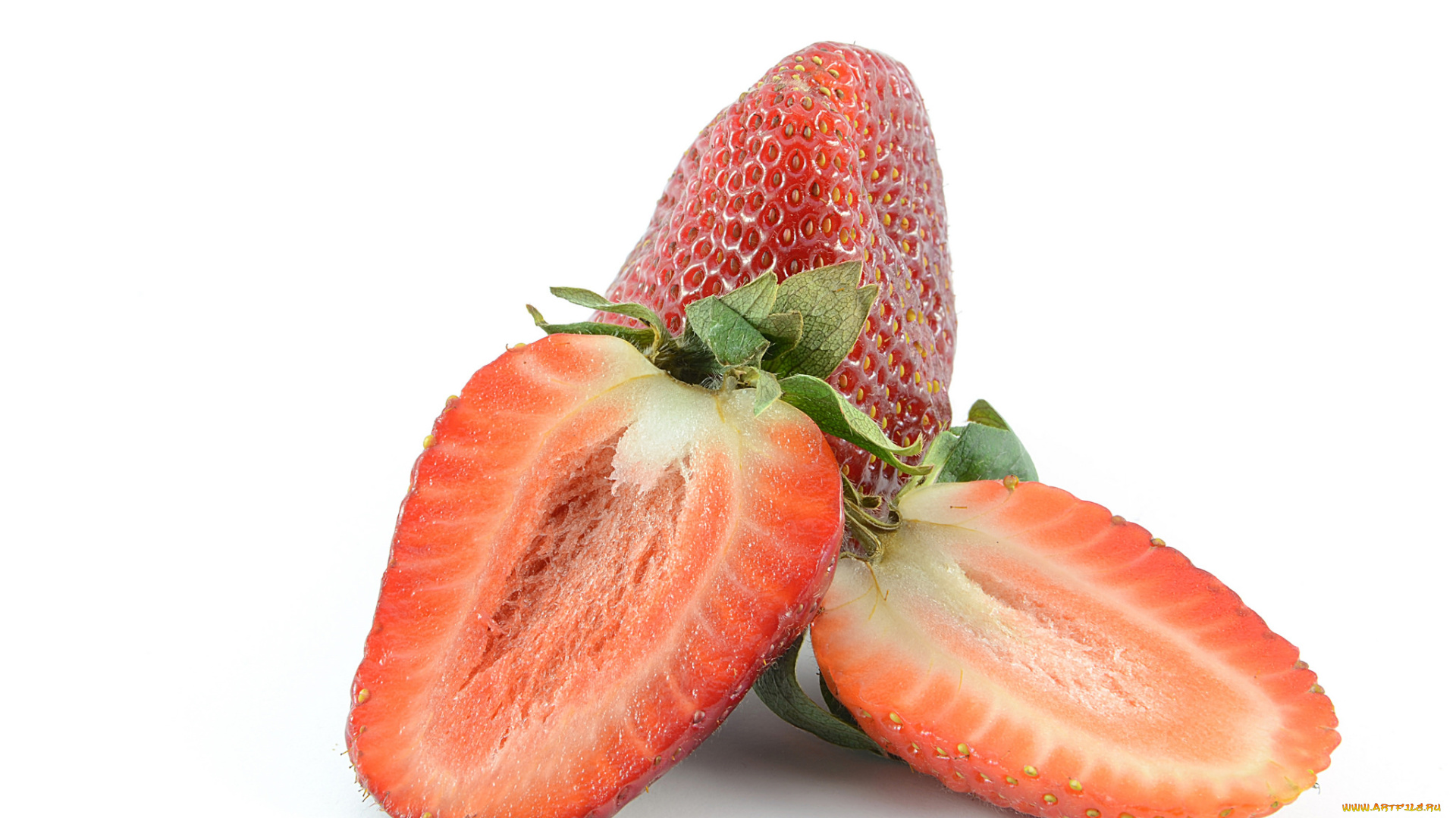 еда, клубника, , земляника, дольки, berries, slices, strawberries, ягоды