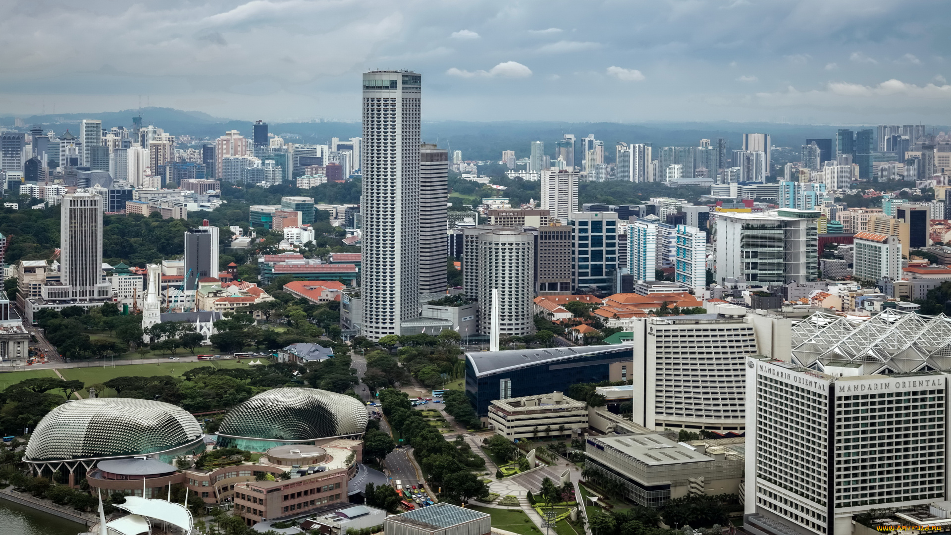 города, сингапур, , сингапур, дома, мегаполис, река, мост, панорама