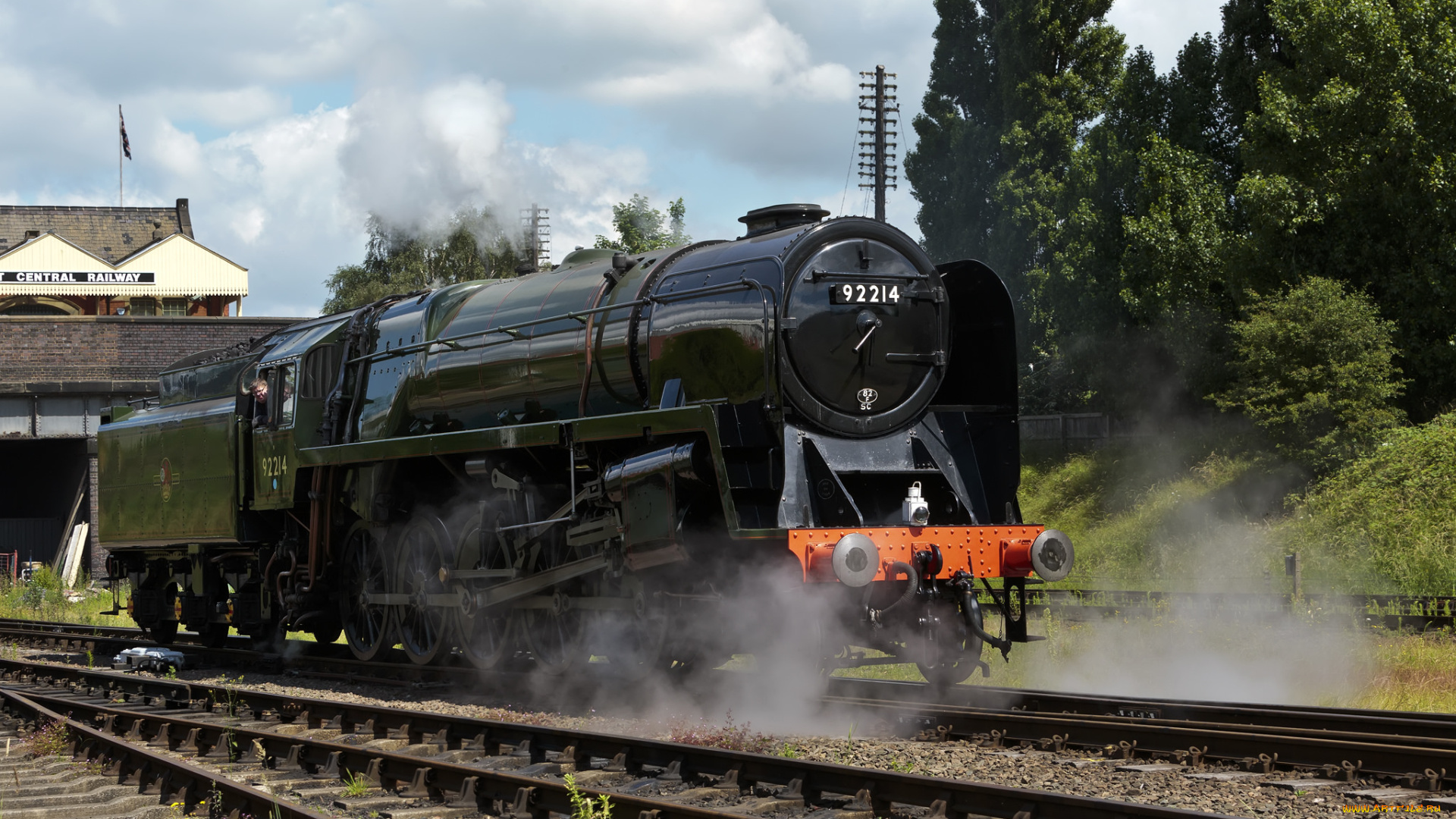 техника, паровозы, паровоз, рельсы, дорога, железная