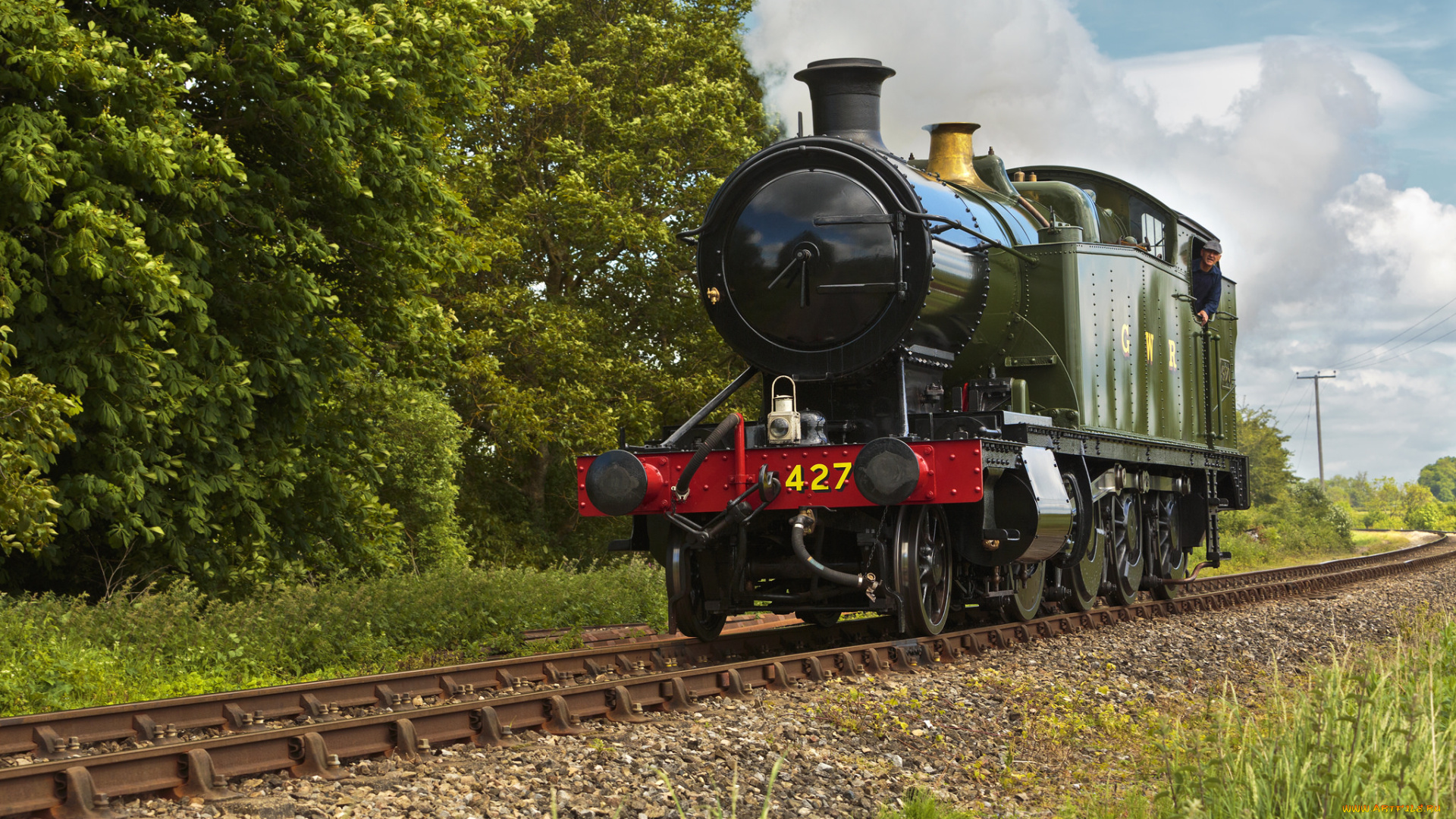 техника, паровозы, рельсы, железная, дорога, паровоз