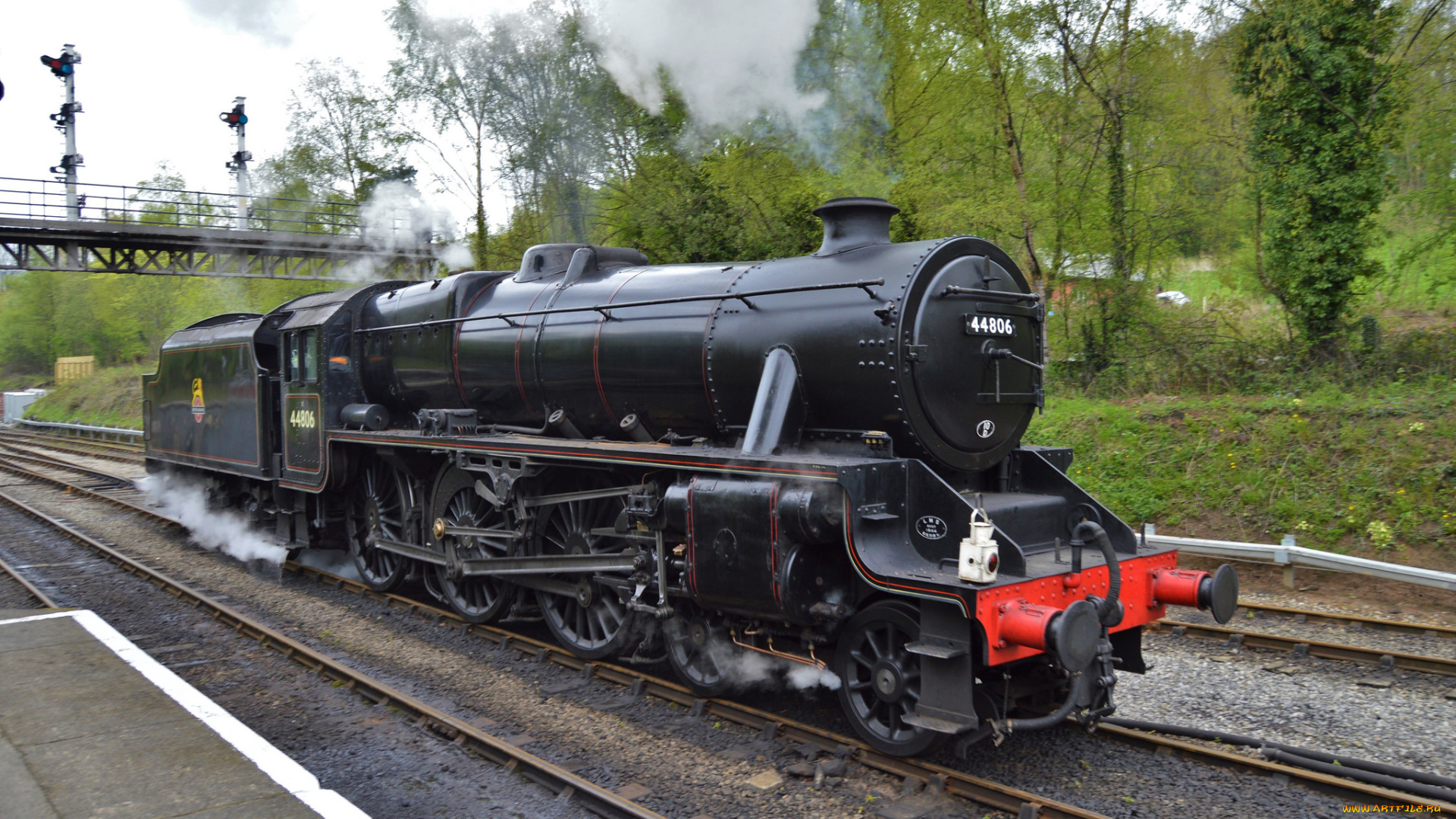 техника, паровозы, железная, дорога, рельсы, паровоз