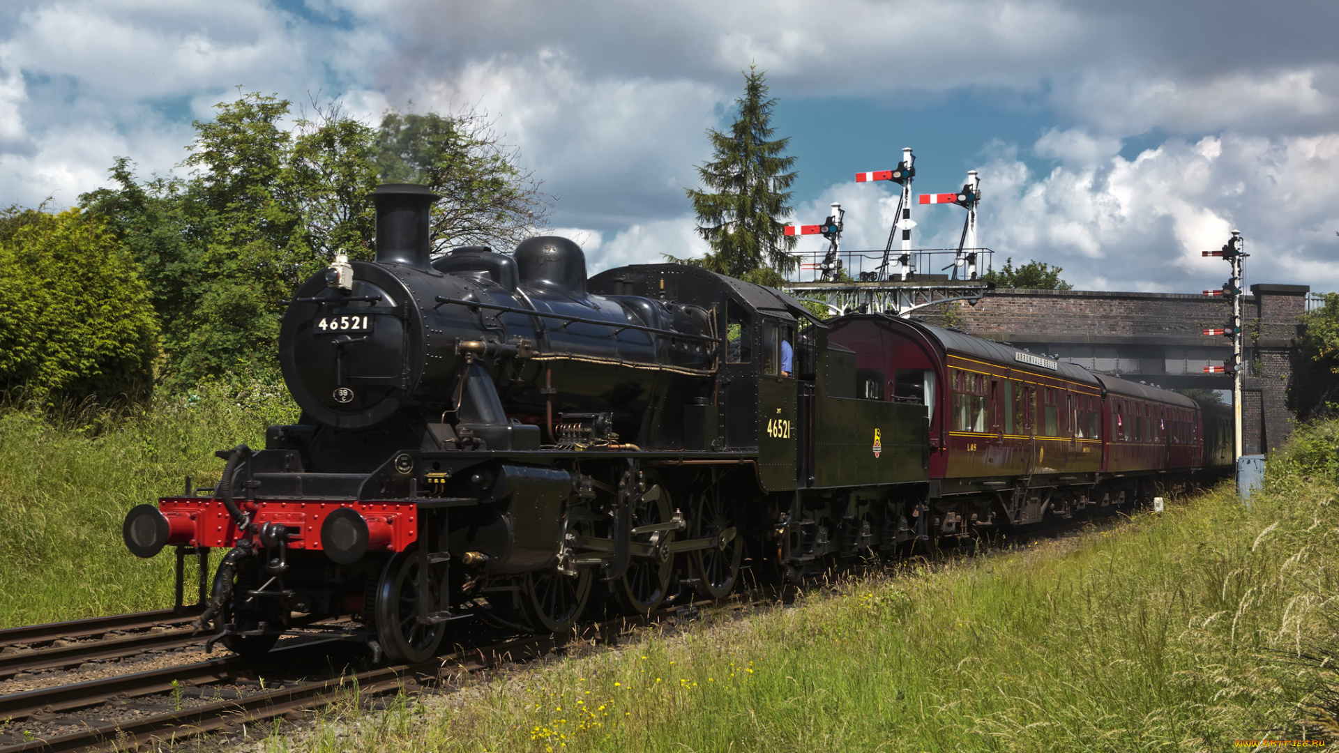 техника, паровозы, железная, паровоз, рельсы, дорога