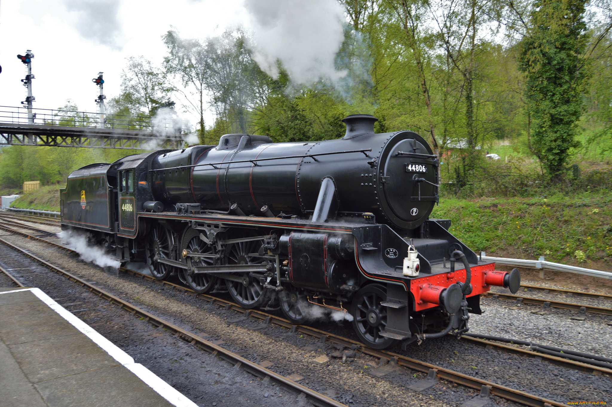 техника, паровозы, железная, дорога, рельсы, паровоз