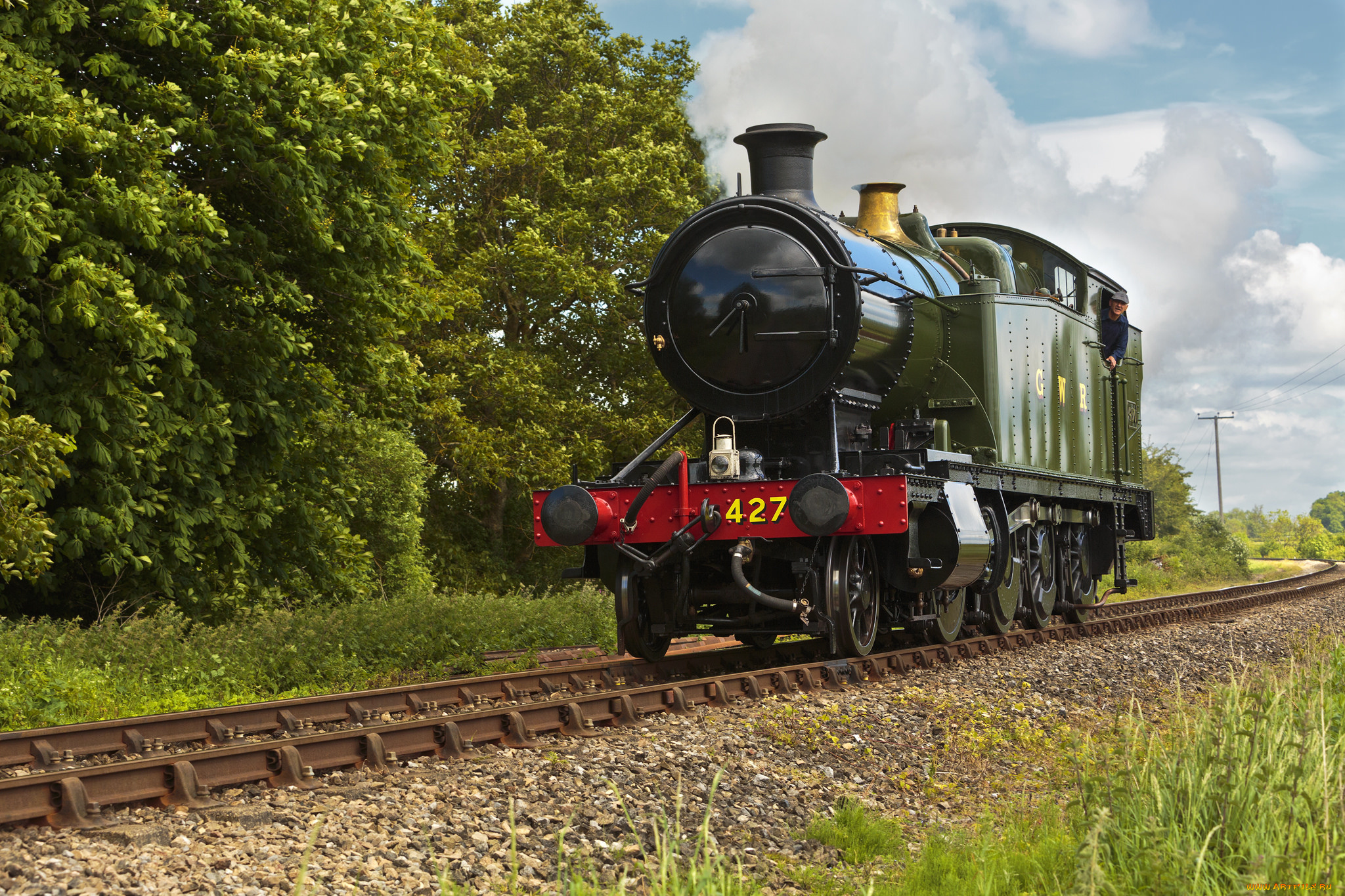 техника, паровозы, рельсы, железная, дорога, паровоз