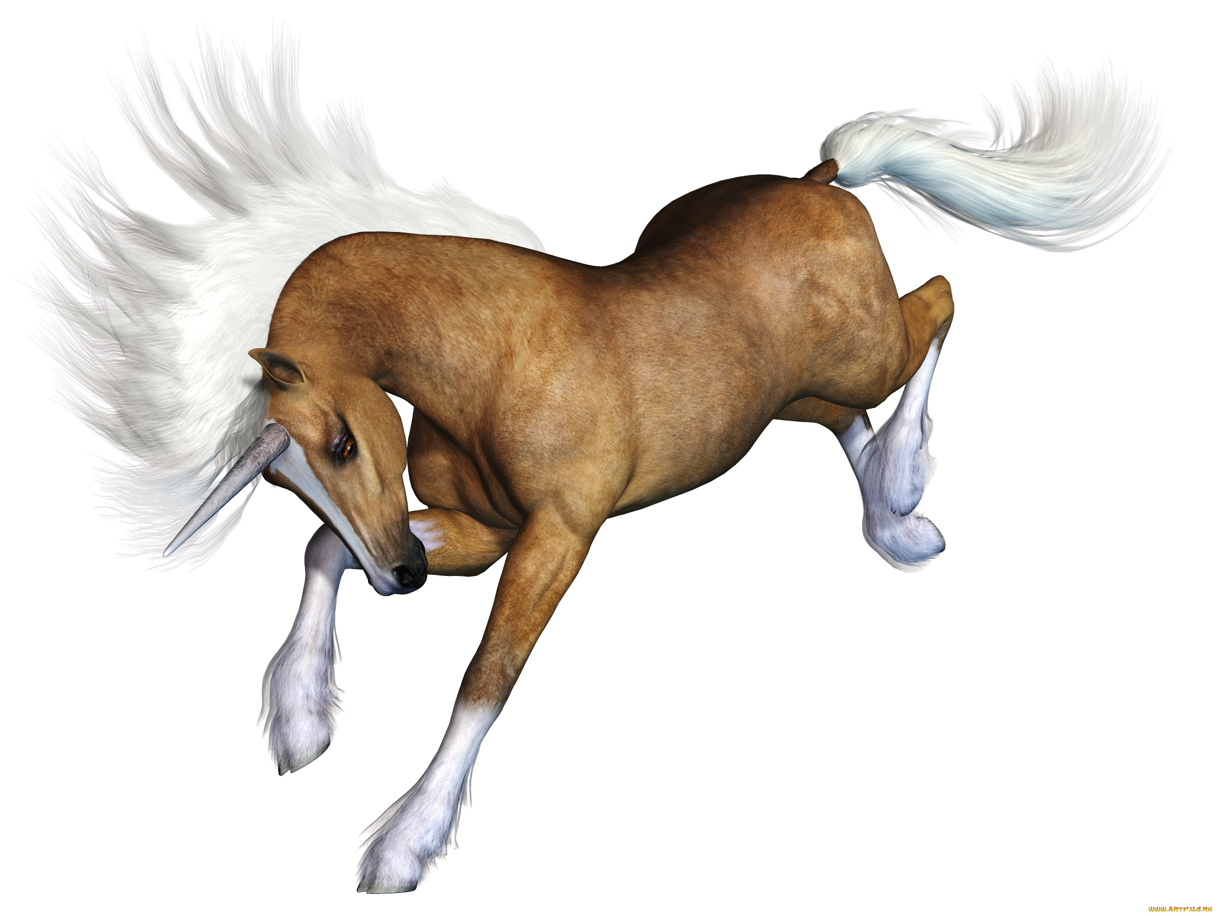 3д, графика, животные, , animals, фон, единорог