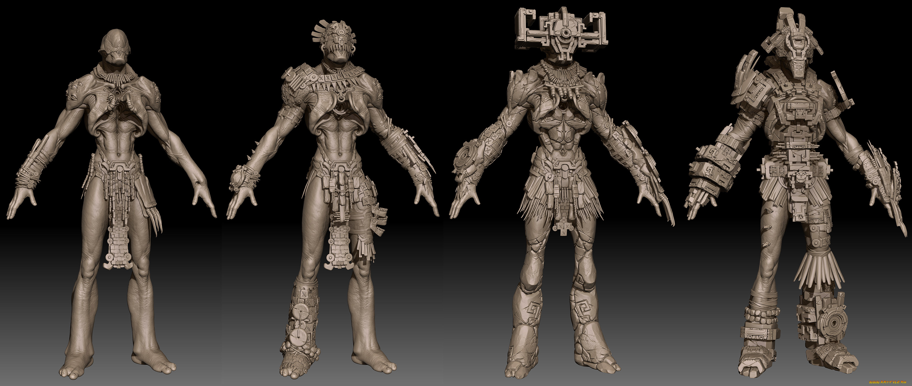 3д, графика, _science, fiction, робот